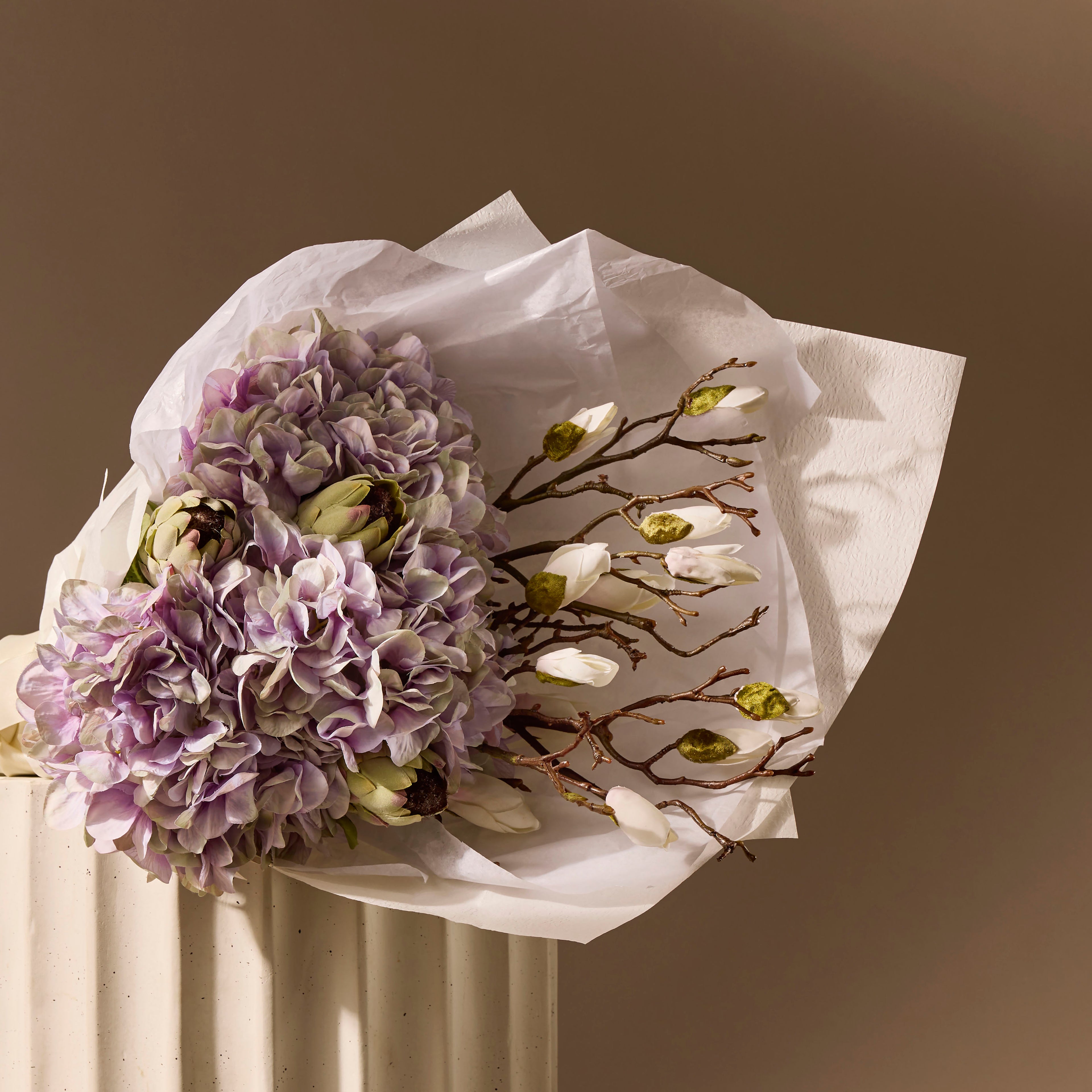 Lush Hydrangea & Australis Protea Stem Set