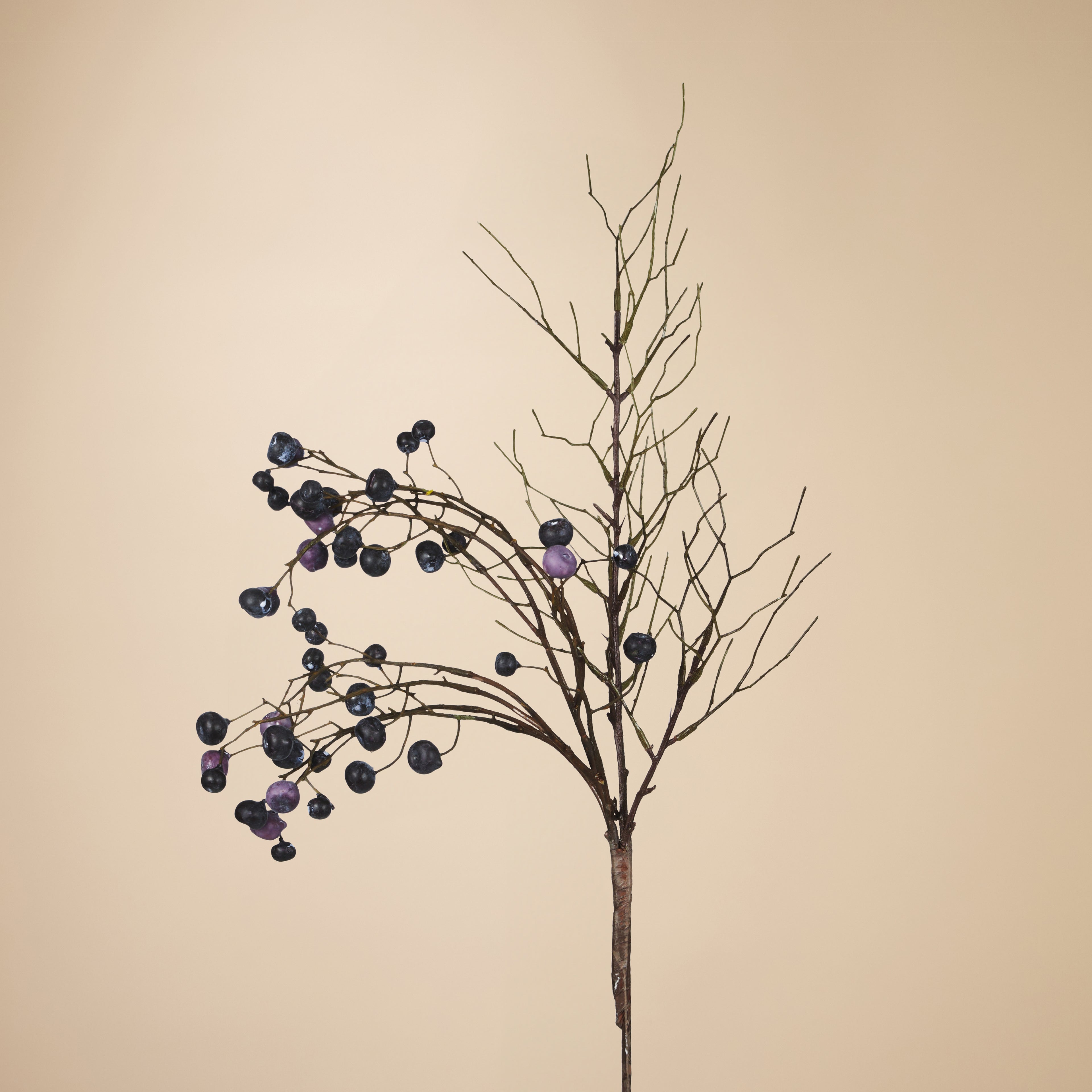 Faux Wild Berry Spray | Dansk Textured Vase Stem Set