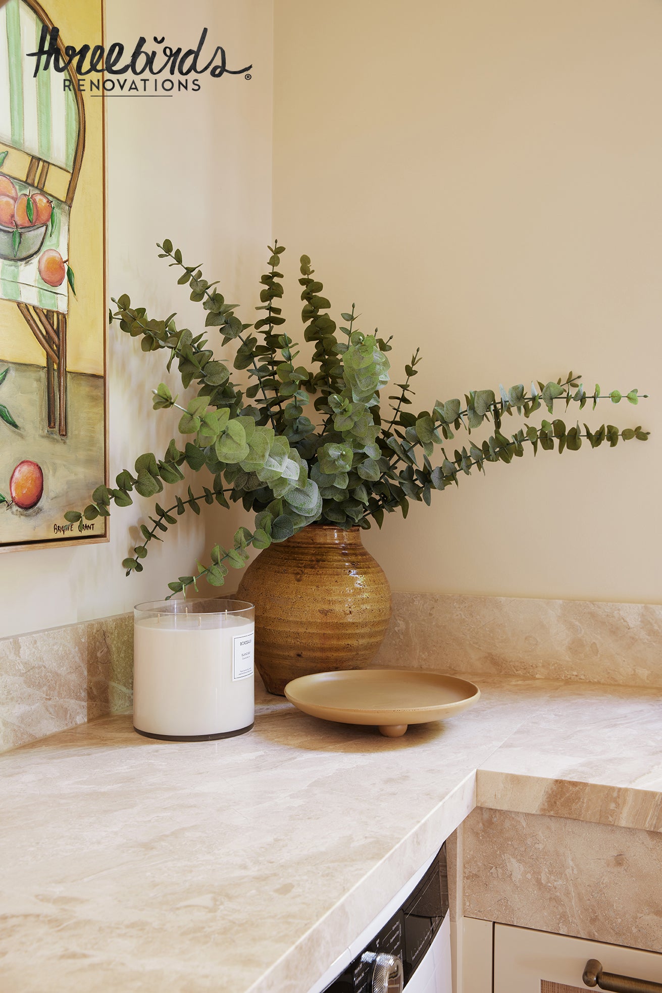 Faux Spiral Eucalyptus Spray | 84cm
