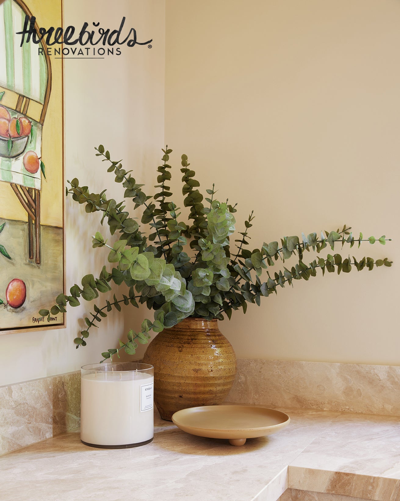 Faux Spiral Eucalyptus Spray | 84cm