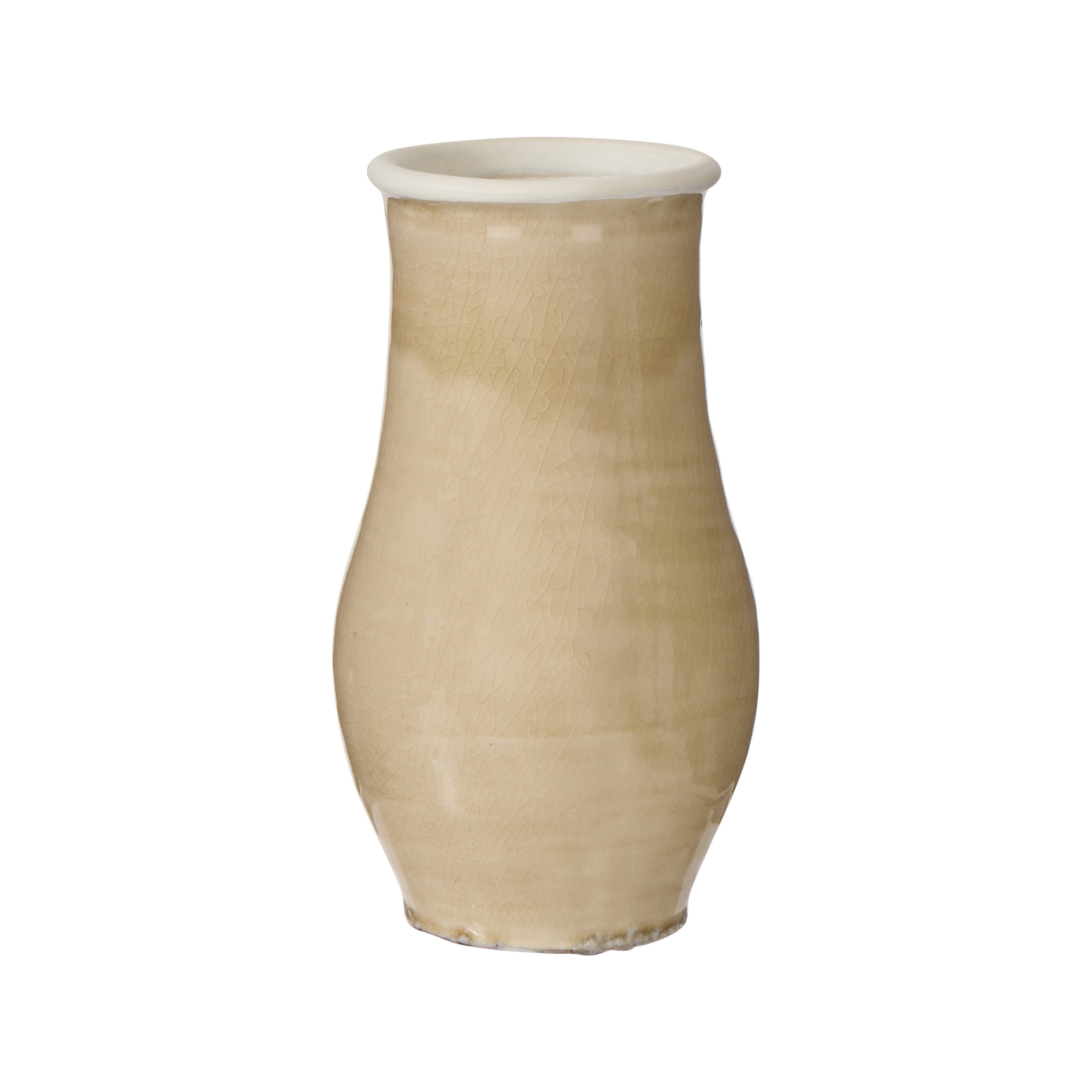 Society Home Mira Vase Taupe & White