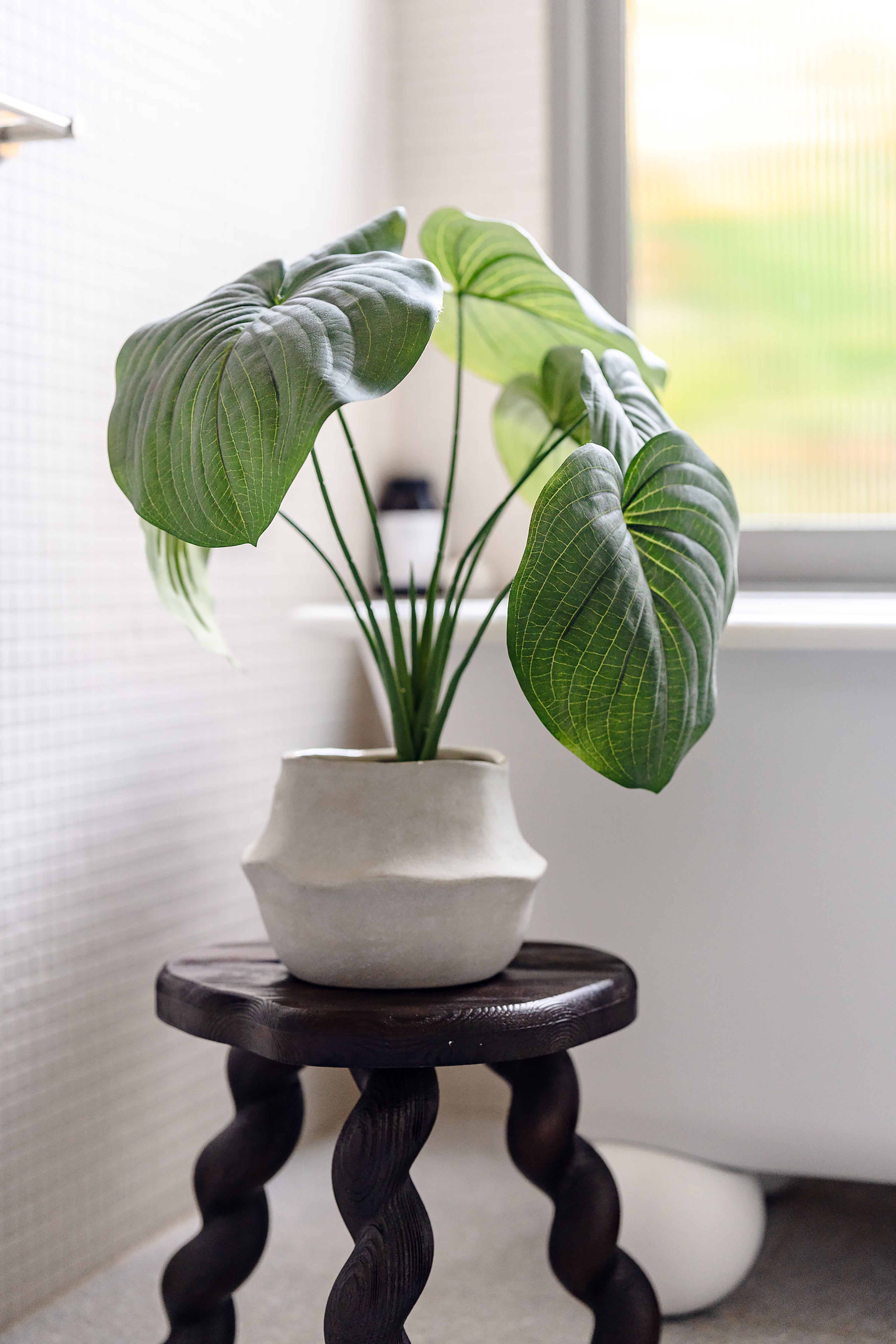 Maliah Pot Wide | Cream - 15cm