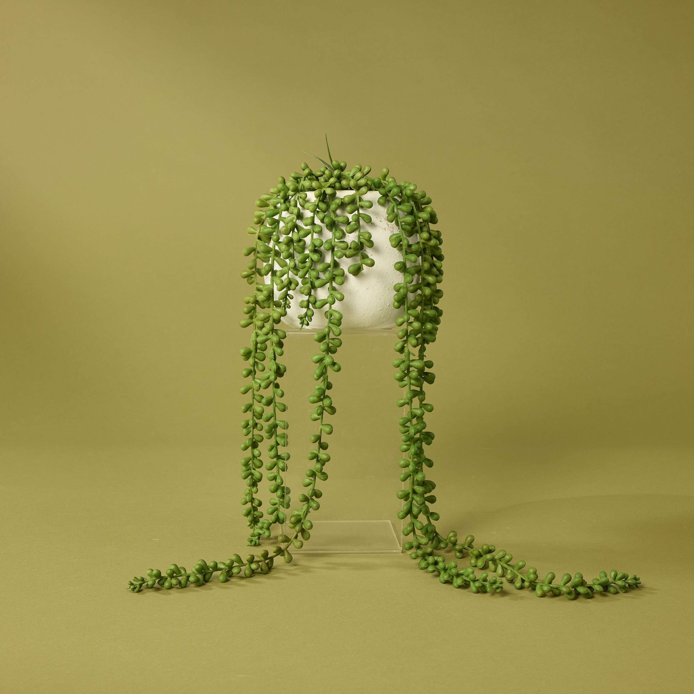 Faux Hanging Pearls - Tub Pot | 66cm