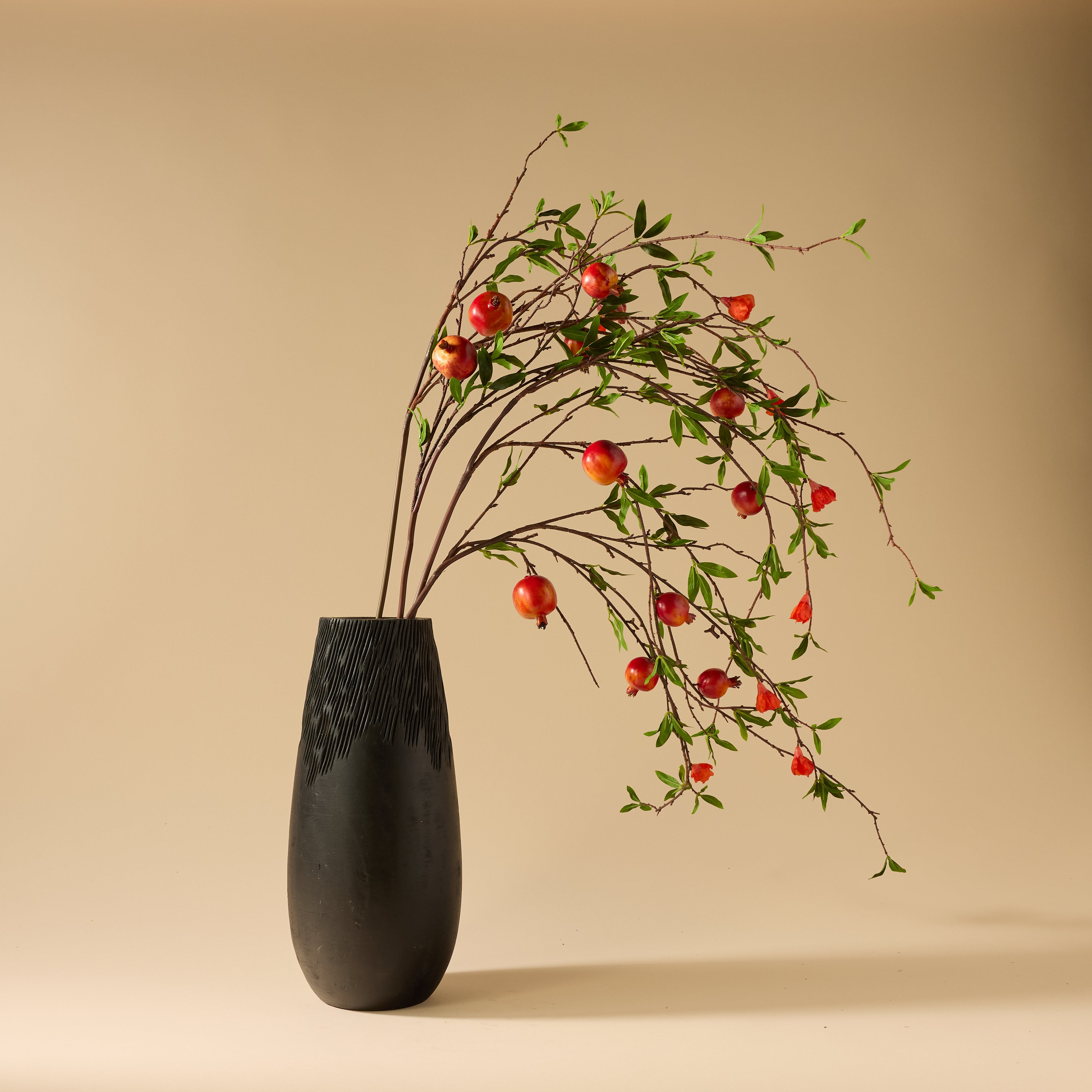 Dansk Textured Vase | Black - 41cm