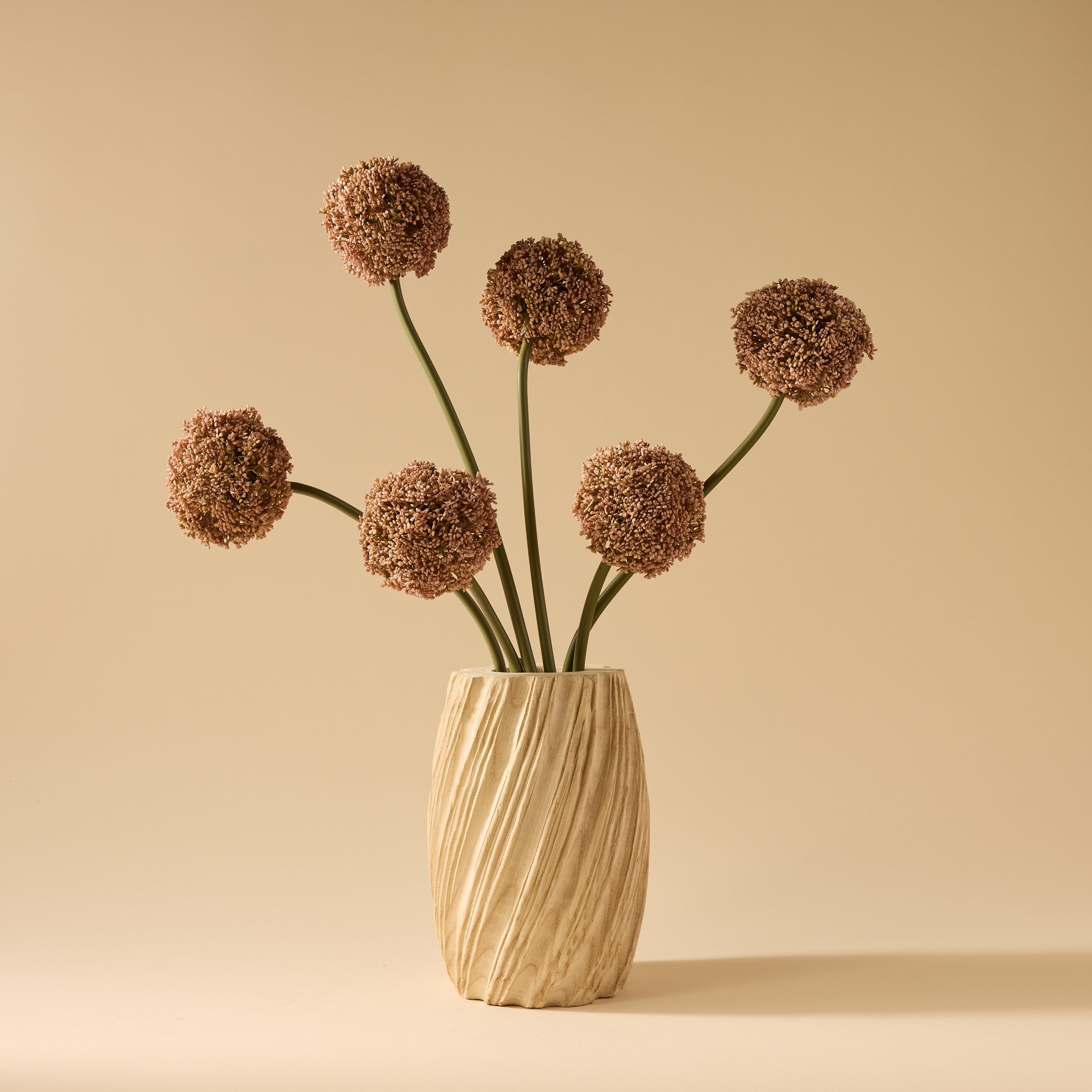 Dansk Ribbed Vase| Natural - 27cm