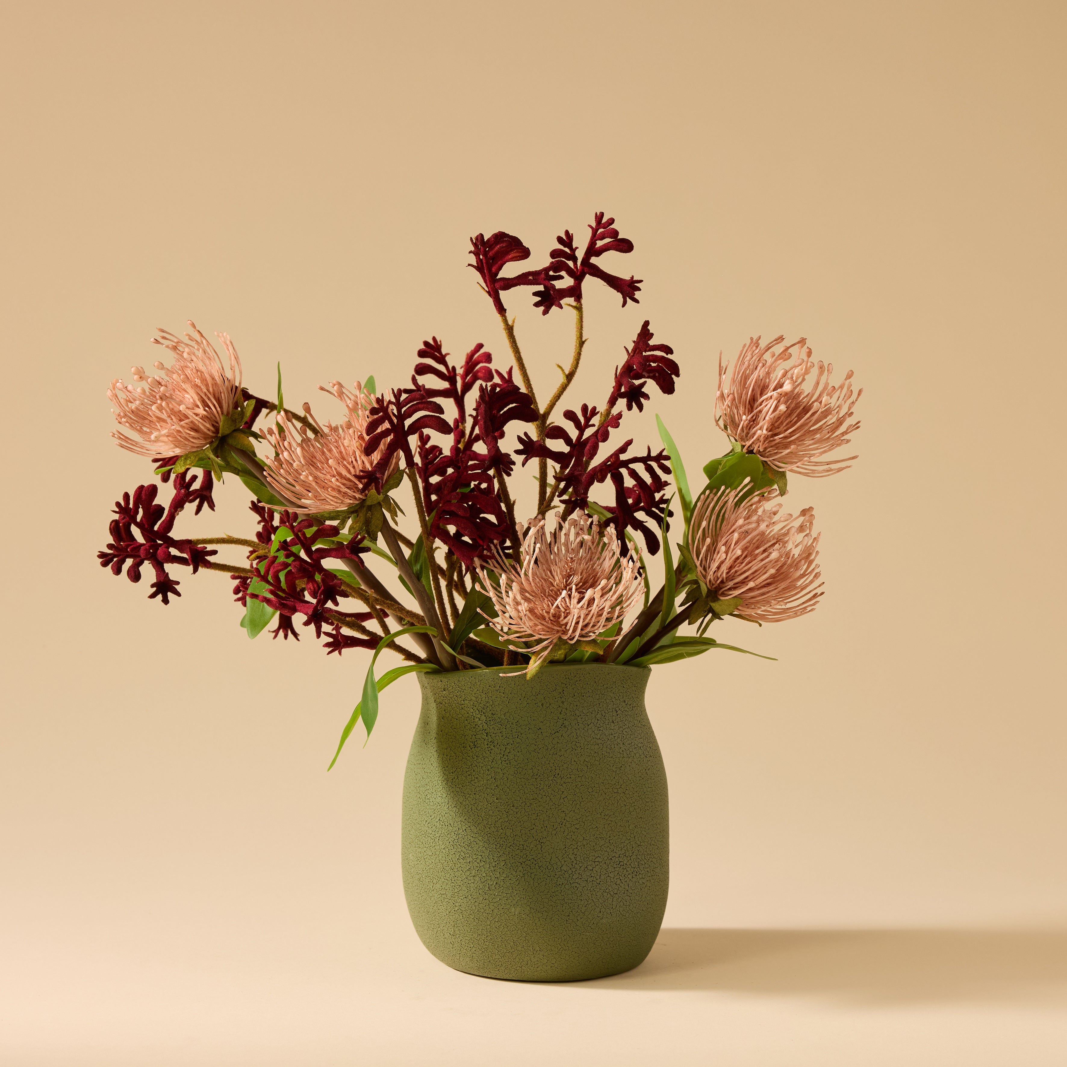 Faux Kangaroo Paw Spray | Red - 62cm