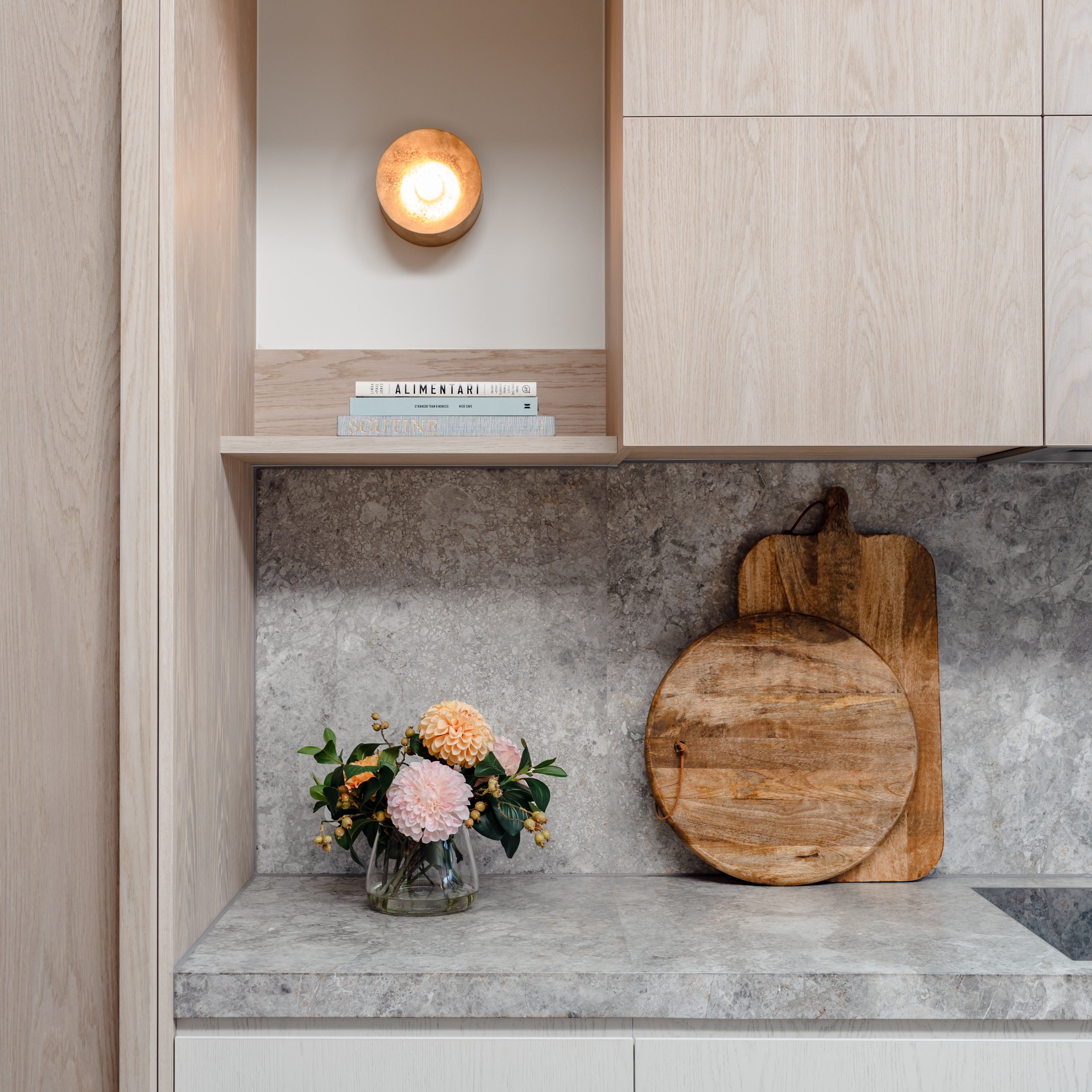 Faux Chrysanthemum Berry Arrangement - Classic Bowl | Orange - 56cm