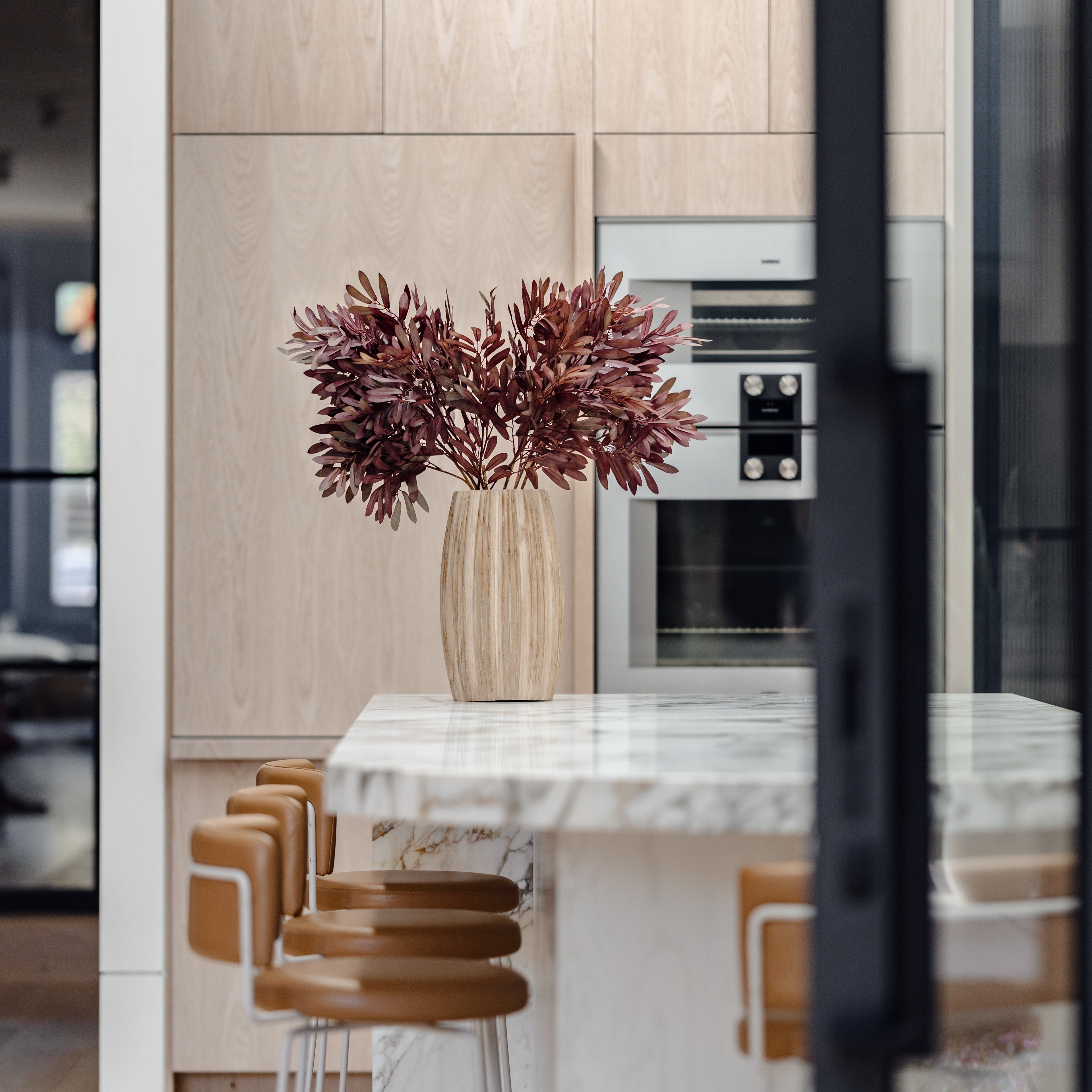 Dansk Ribbed Vase| Natural - 37cm