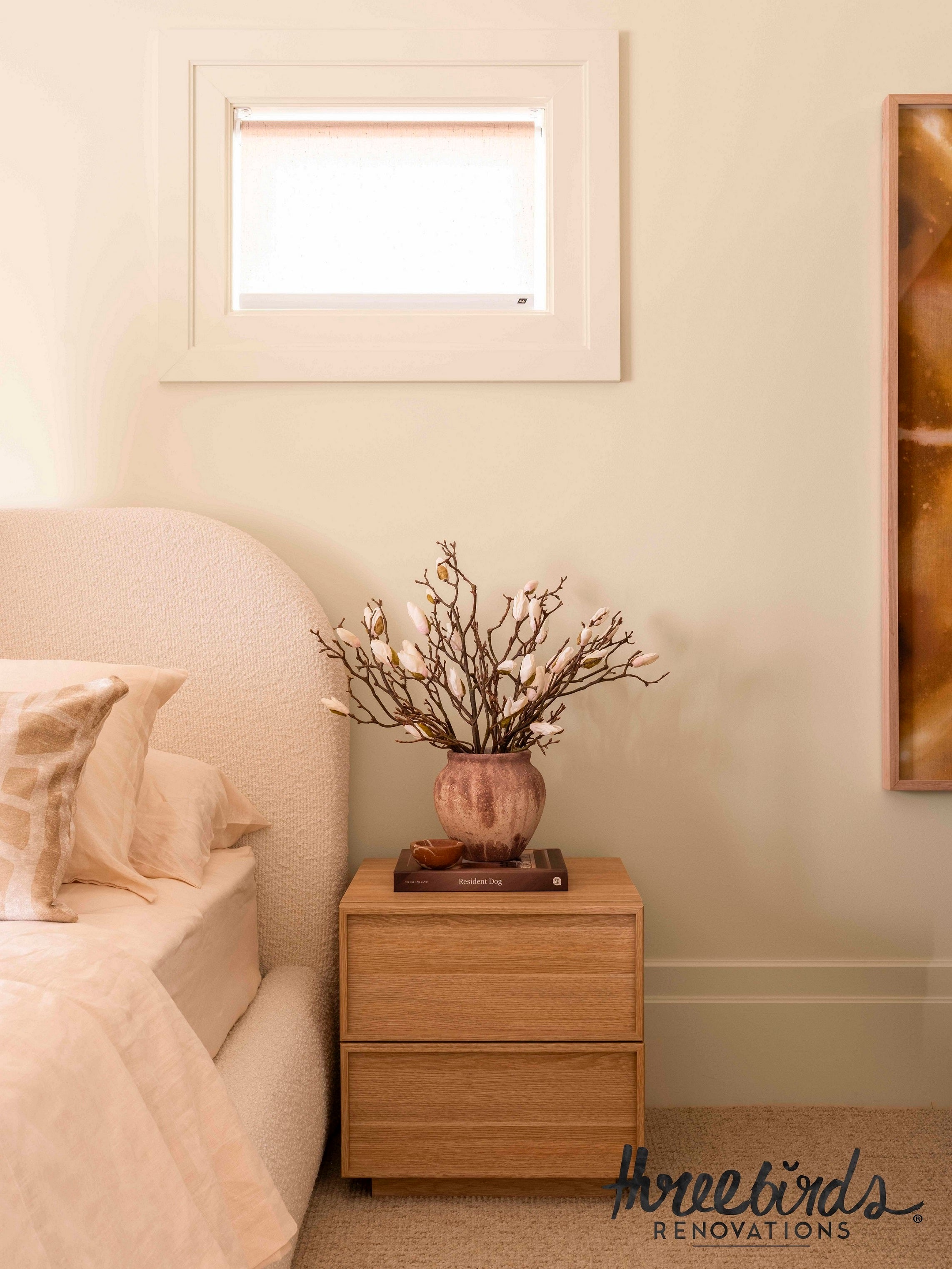 Faux Magnolia Bud Branch | Cream - 75cm