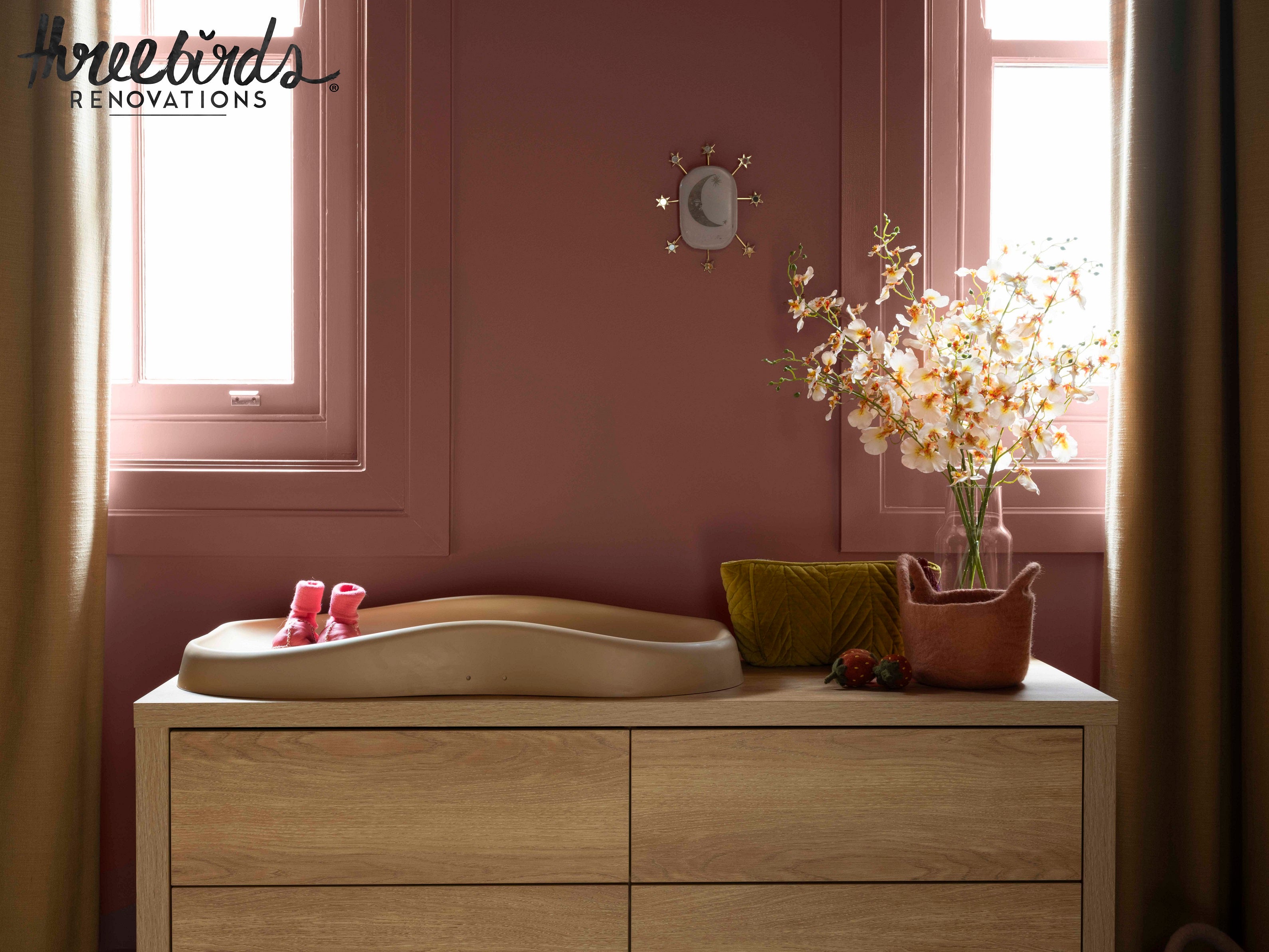 Faux Dancing Orchids -  Rachel Vase | Cream - 57cm