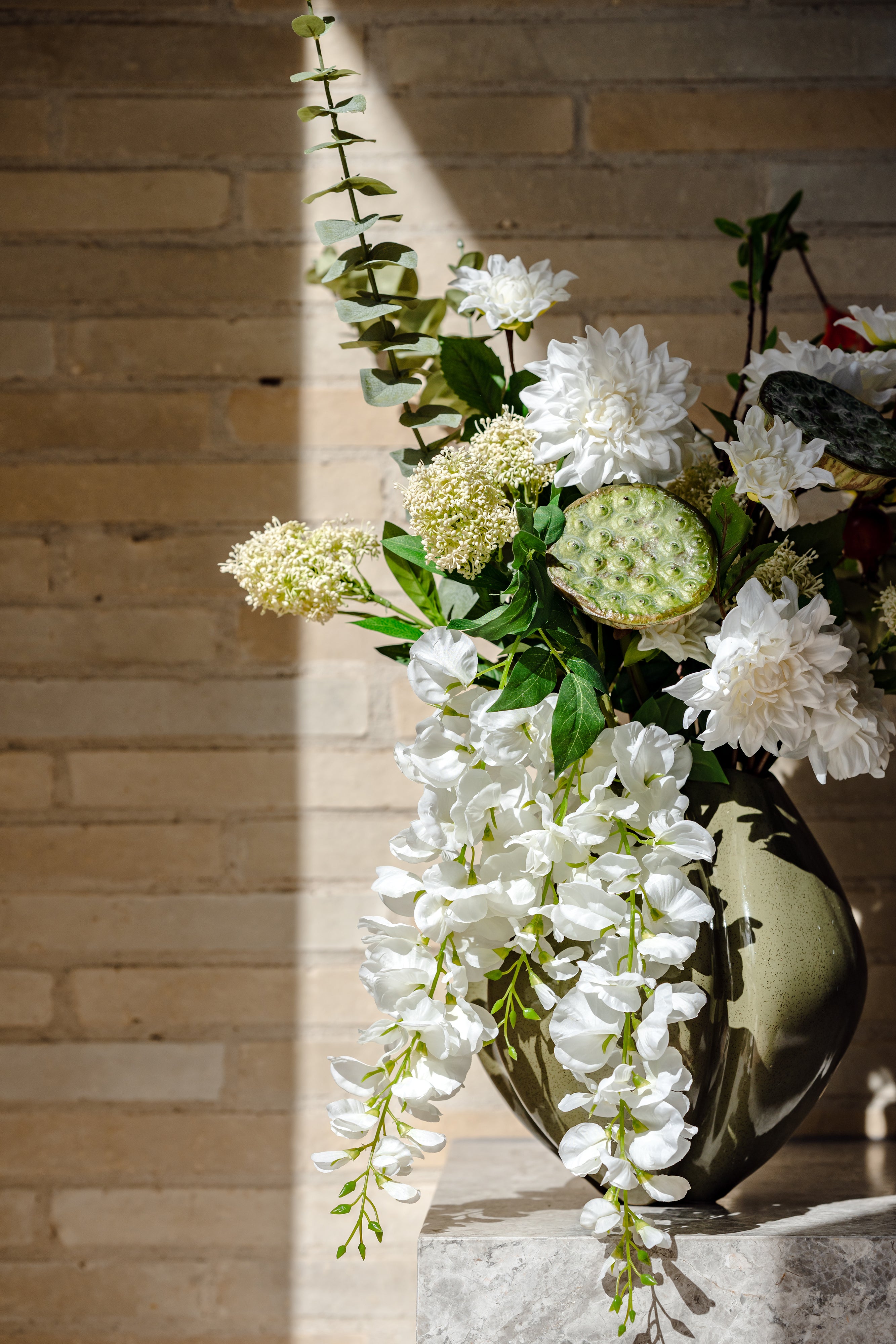 Faux Lotus Bud | Green - 76cm