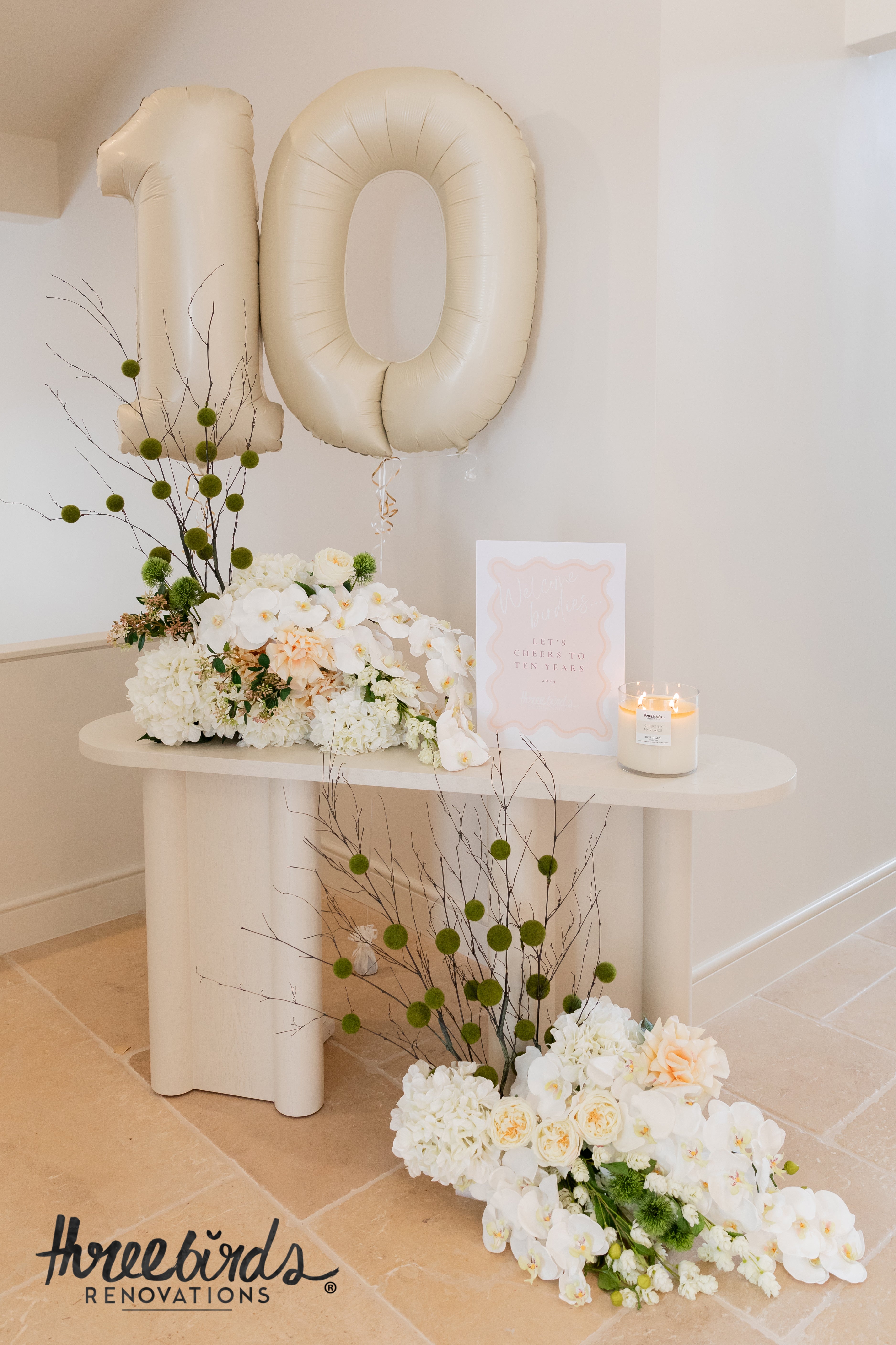 Faux Vanda Orchid | White - 66cm
