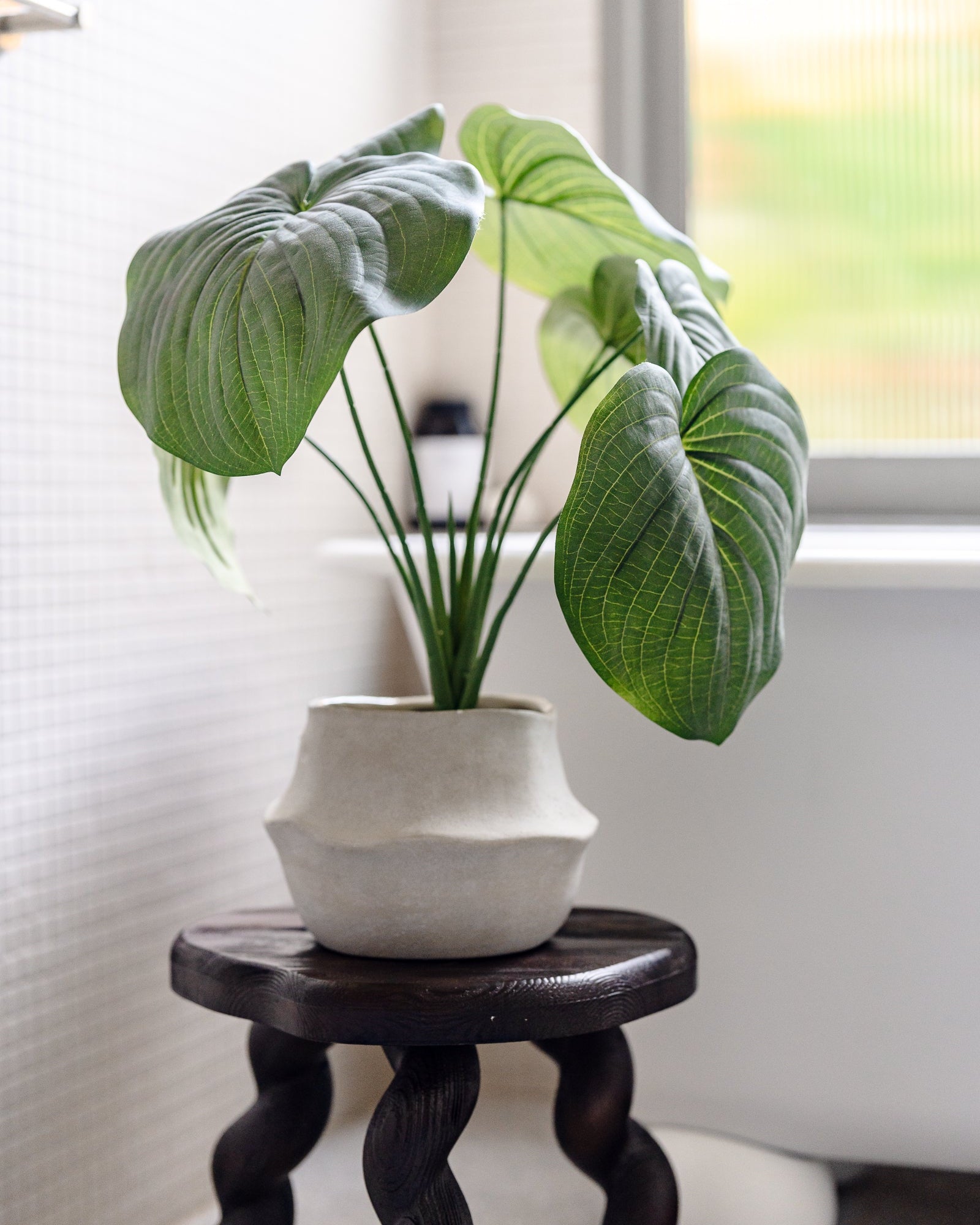 Faux Hosta Plant - Garden Pot | 55cm
