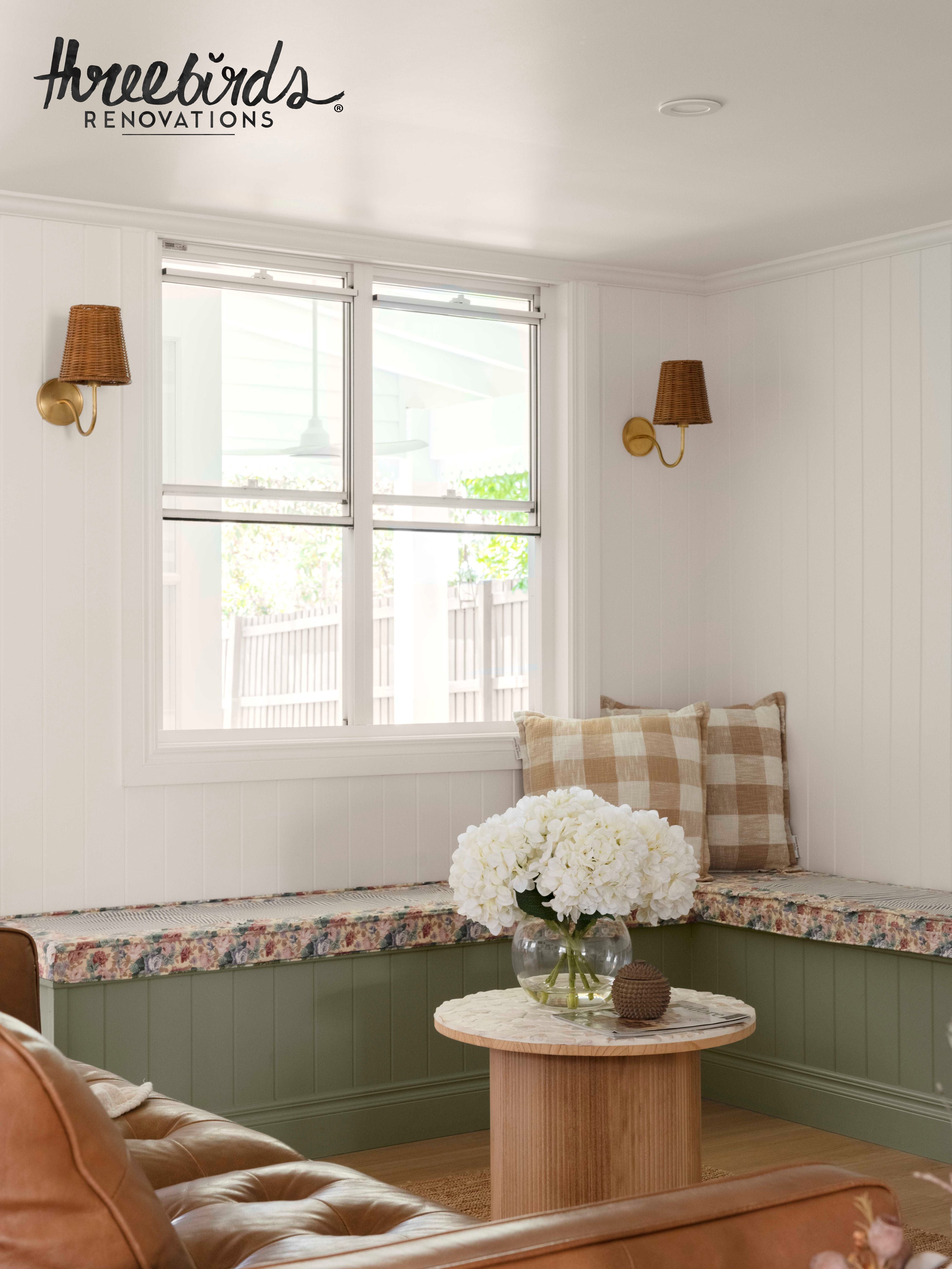 Faux Hydrangea - Phoebe Sphere Vase | White - 39cm