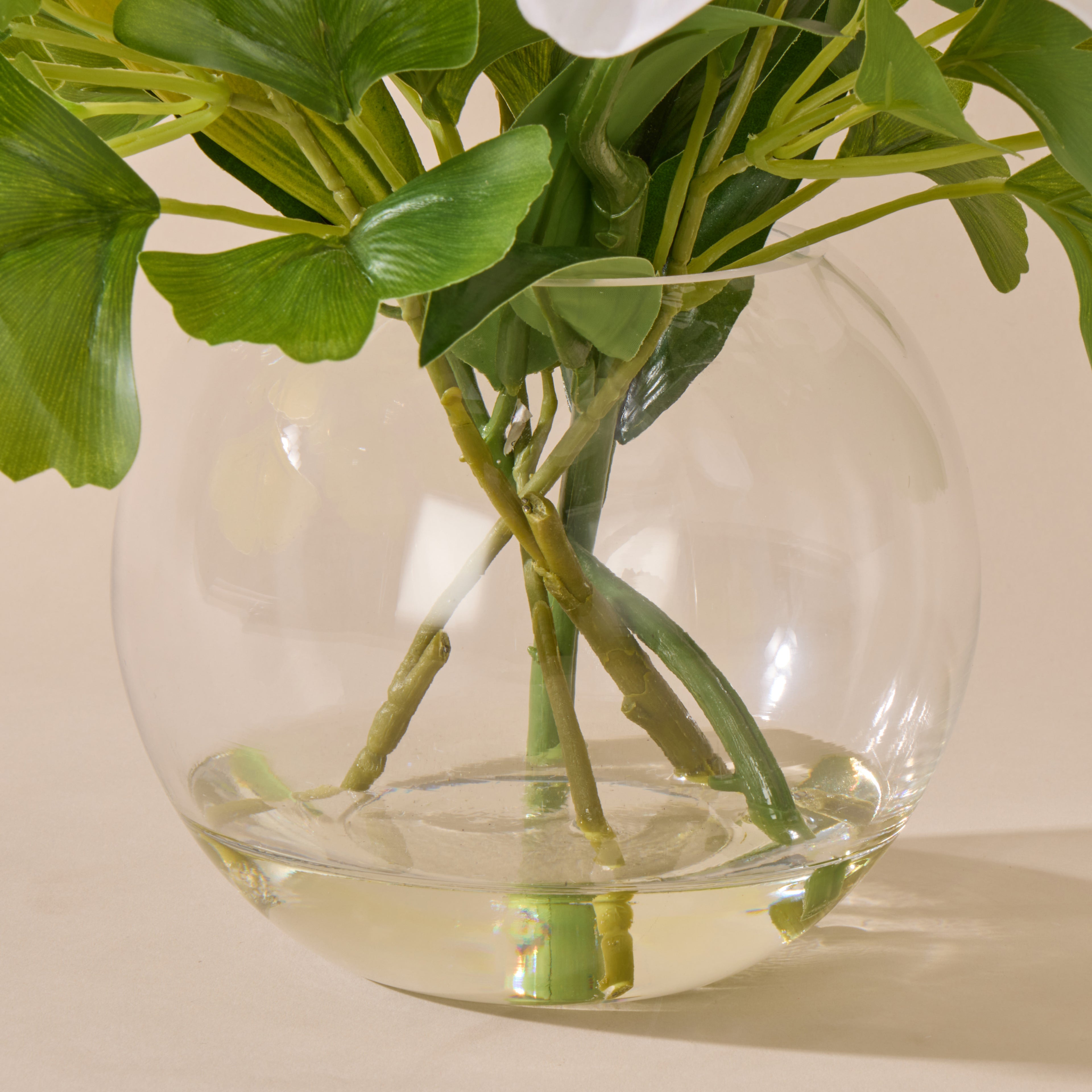 Faux Casa Lily Ginkgo - Phoebe Vase | White - 32cm