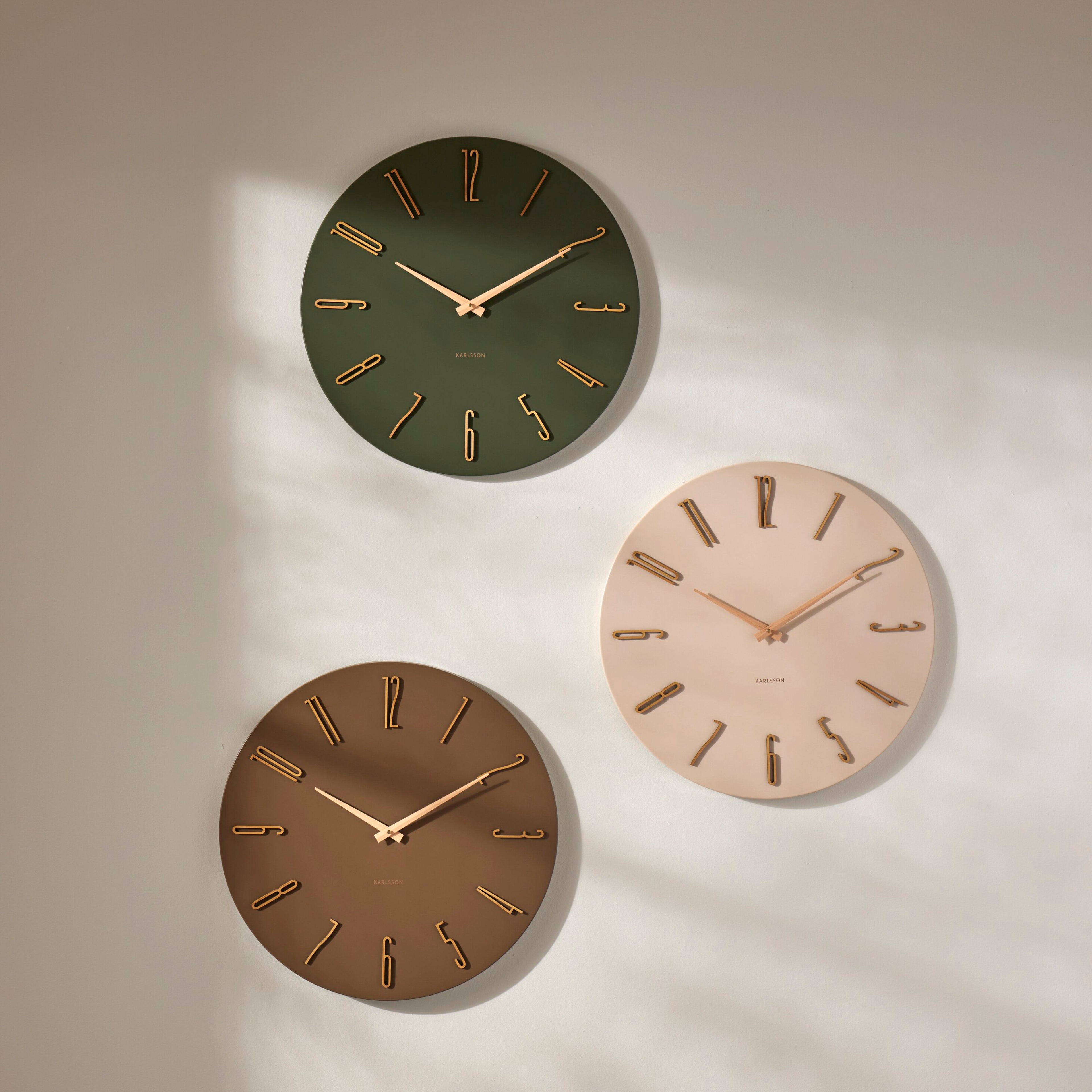 Karlsson Esmerado Wall Clock Brown