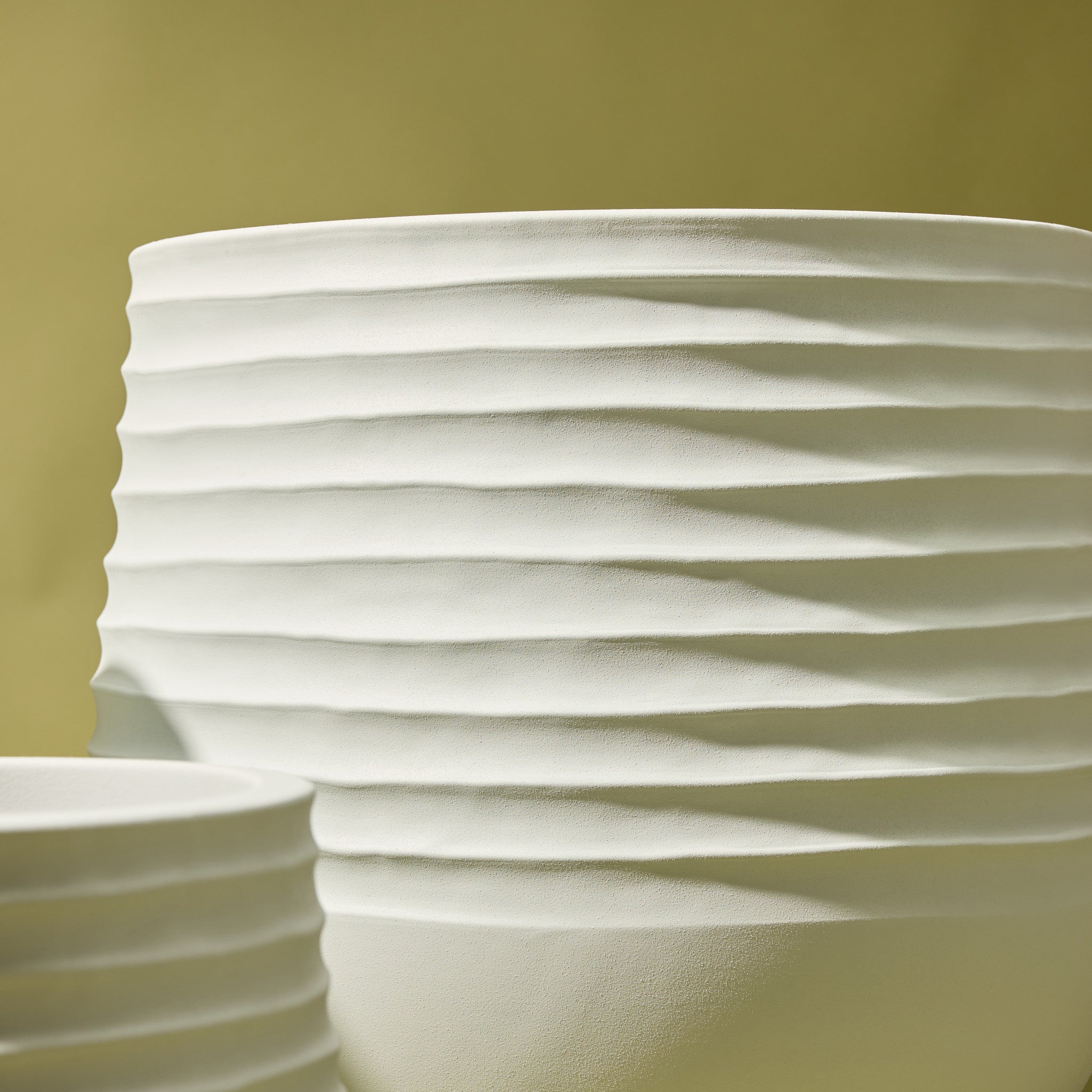 Ryker Stonelite Planter - Set of 3 | White