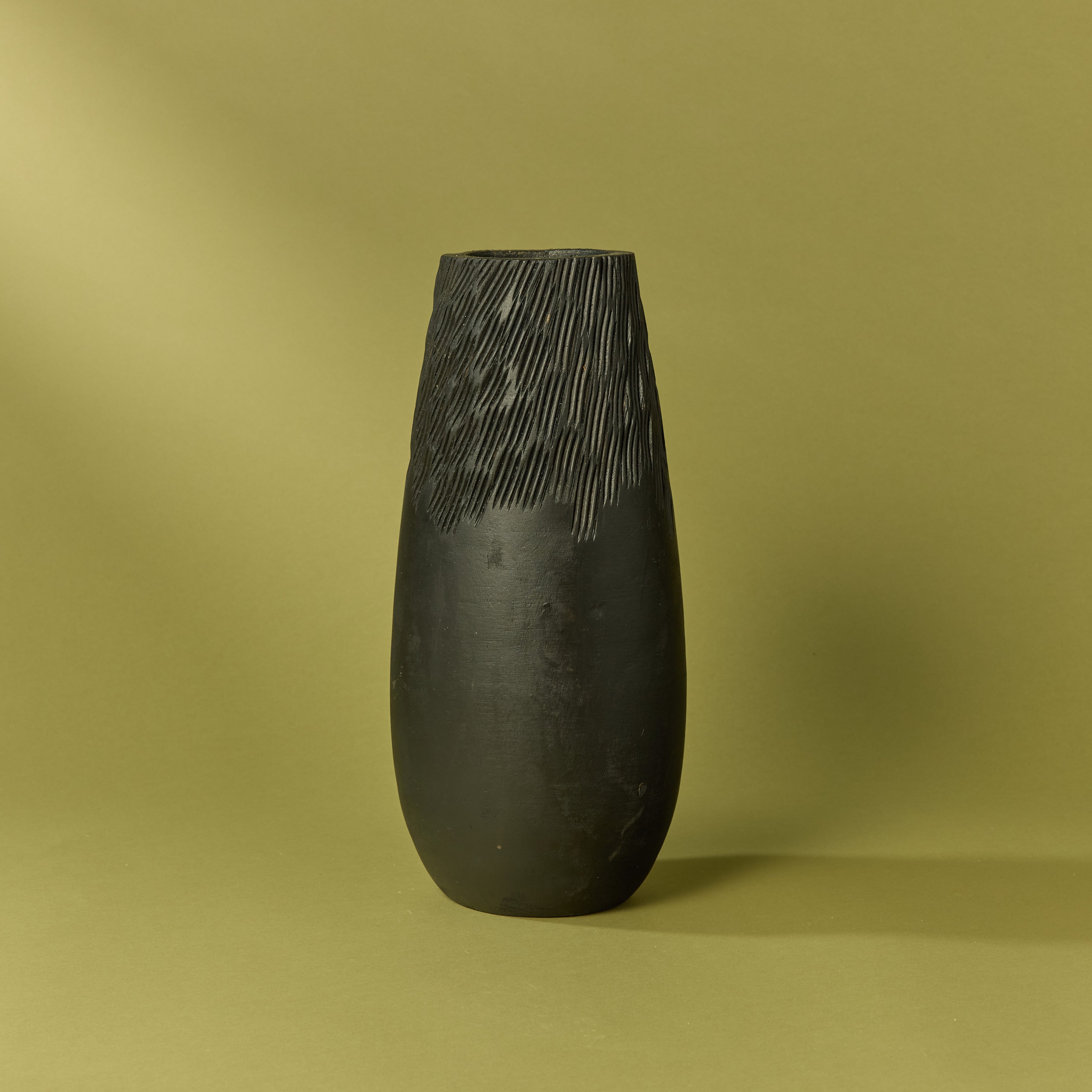 Dansk Textured Vase | Black - 41cm