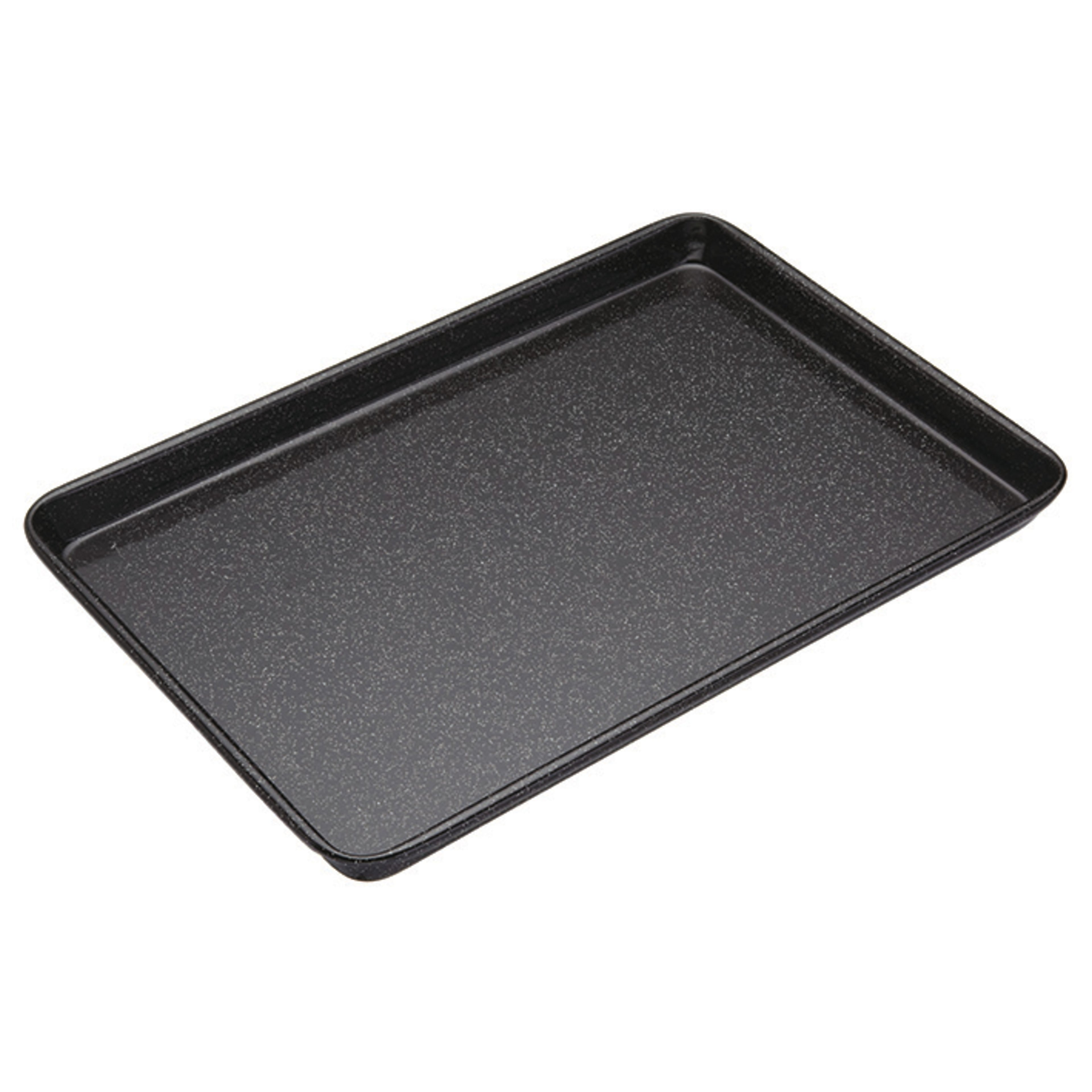 MasterPro Professional Vitreous Enamel Baking Tray Black