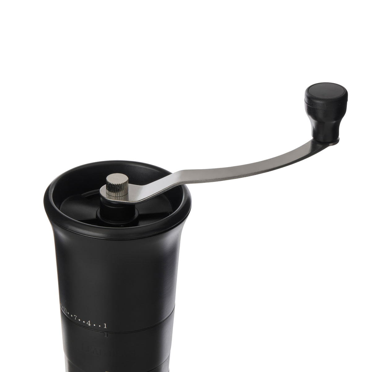 Leaf & Bean Smart Grip Coffee Grinder Stainless & Black