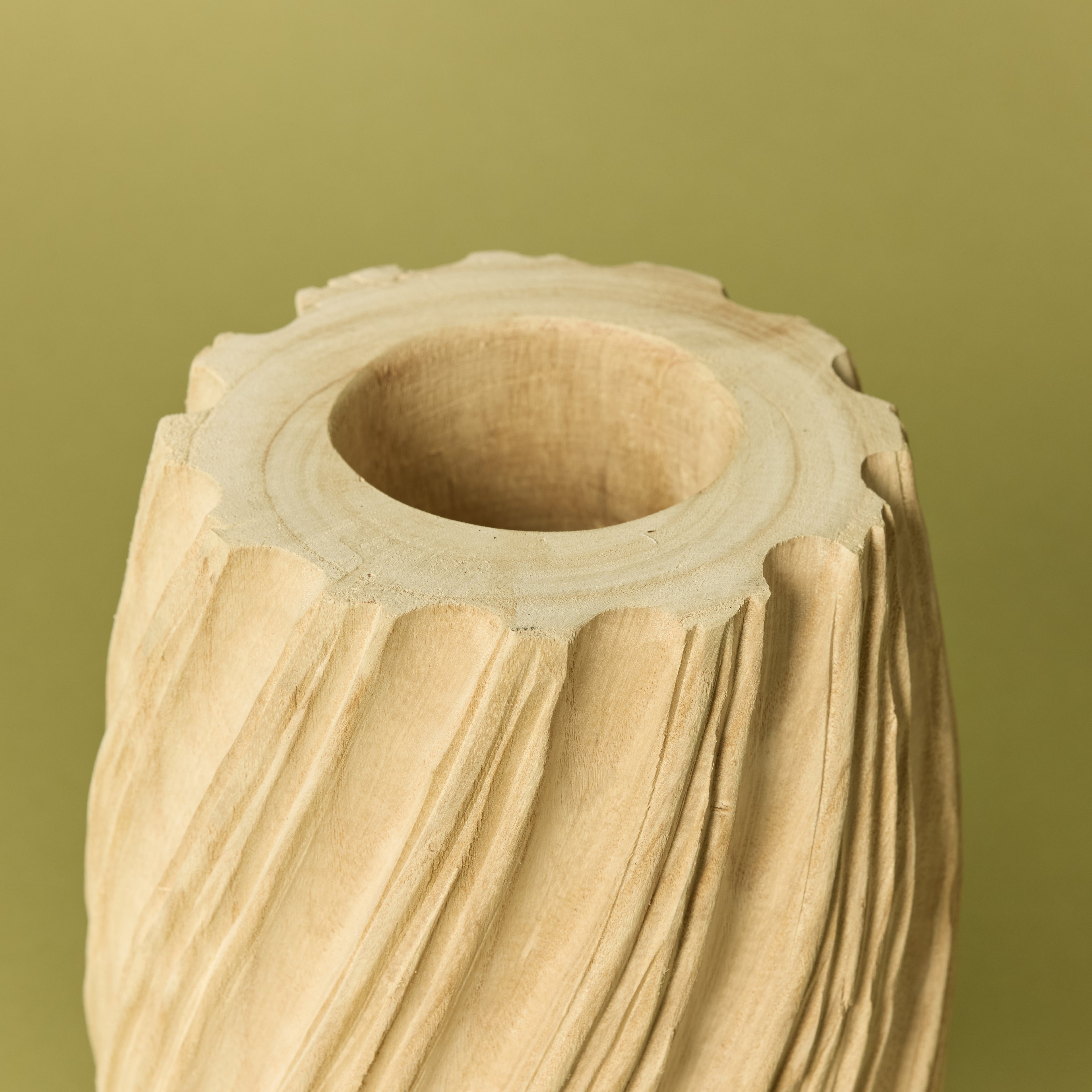 Dansk Ribbed Vase| Natural - 27cm