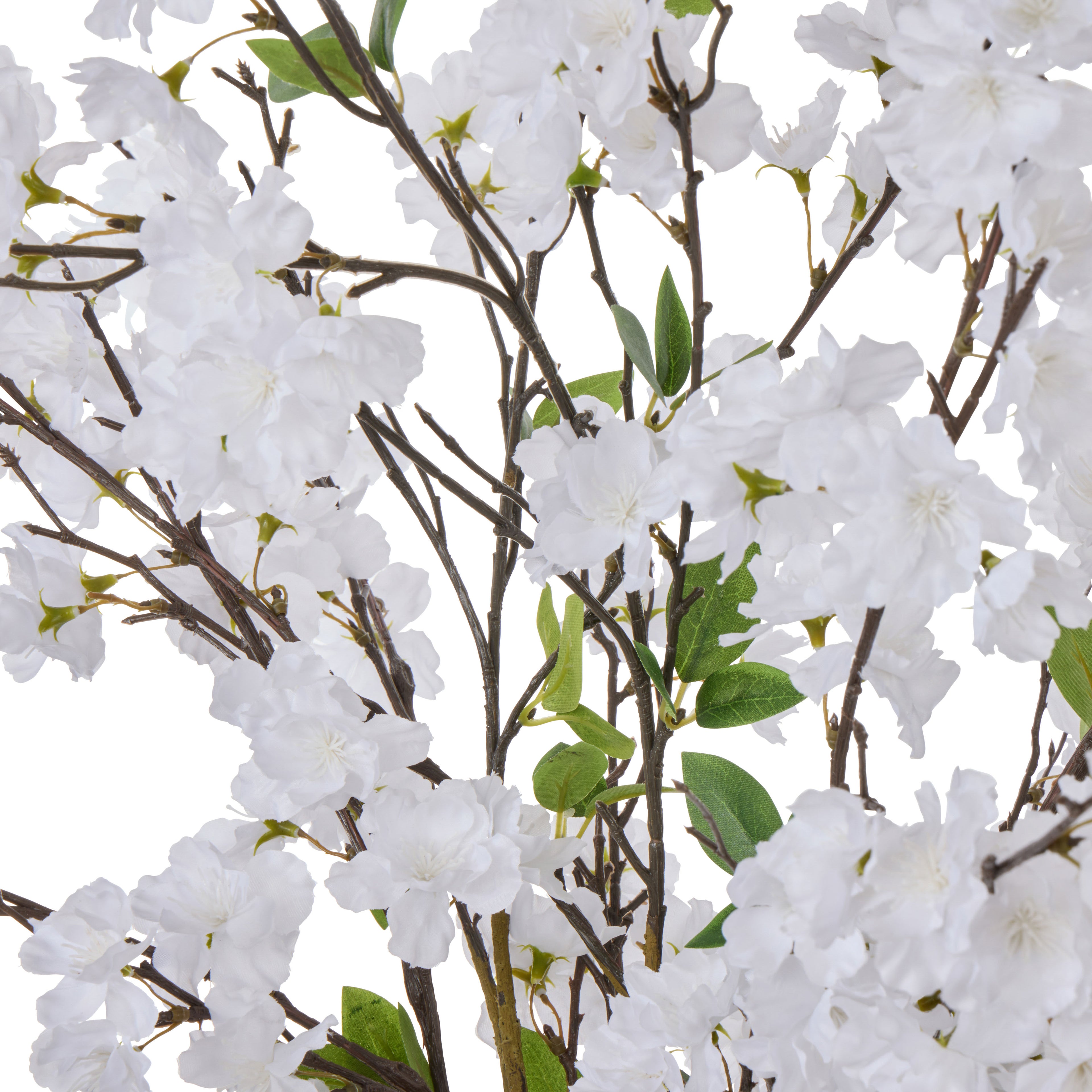 Faux Cherry Blossom - Alana Vase | White - 82cm