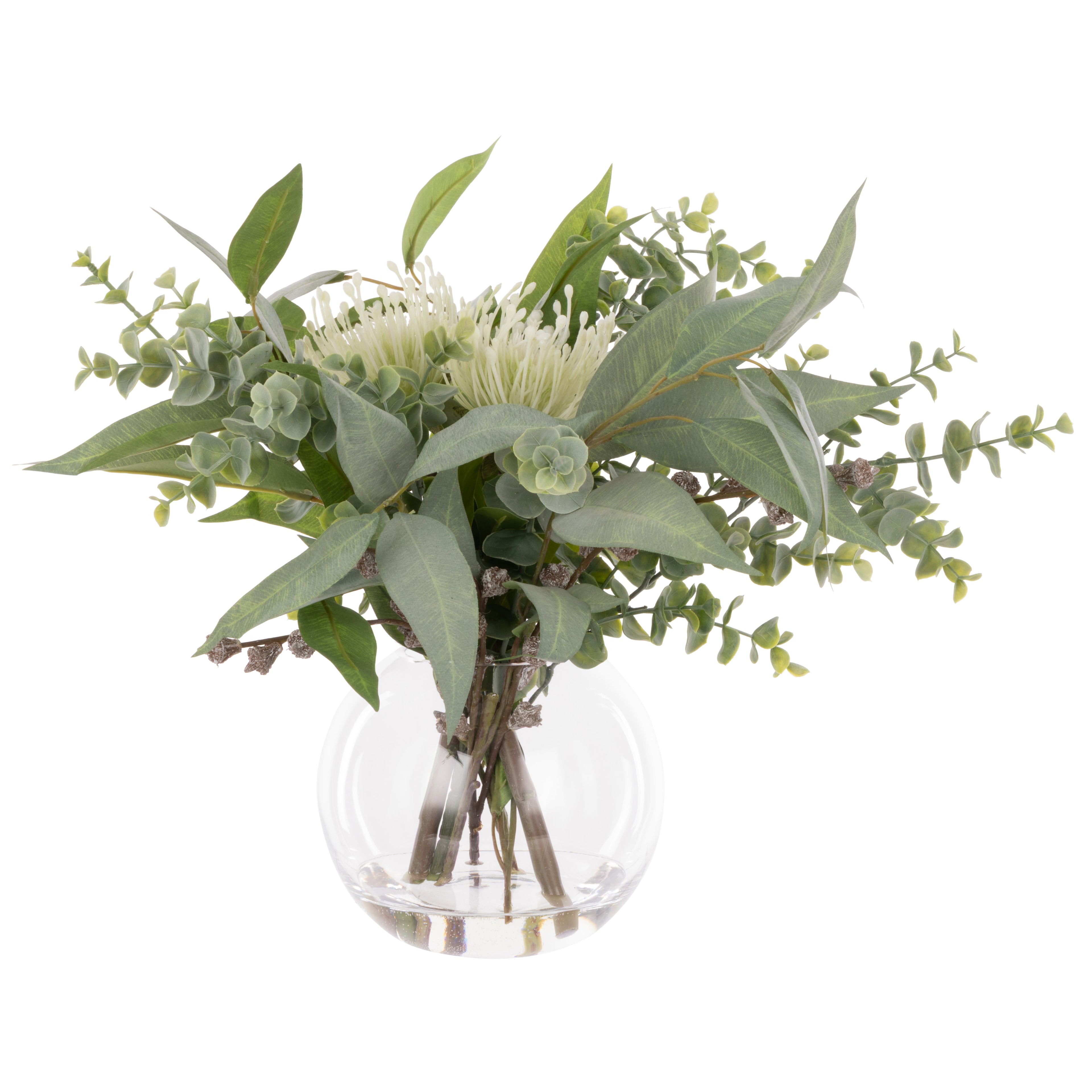 Faux Protea Native Arrangement - Phoebe Vase