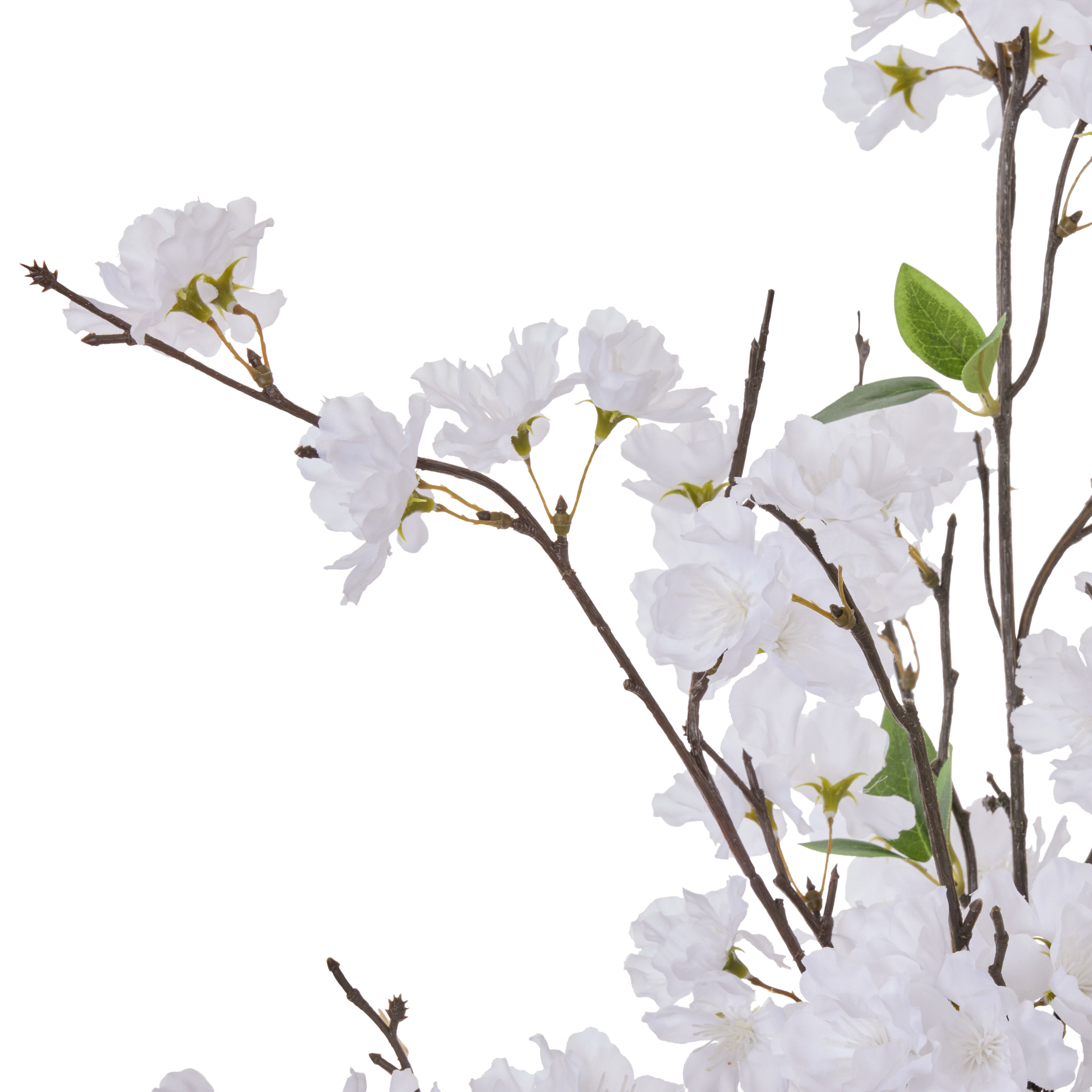 Faux Cherry Blossom - Elsie Vessel | White - 75cm