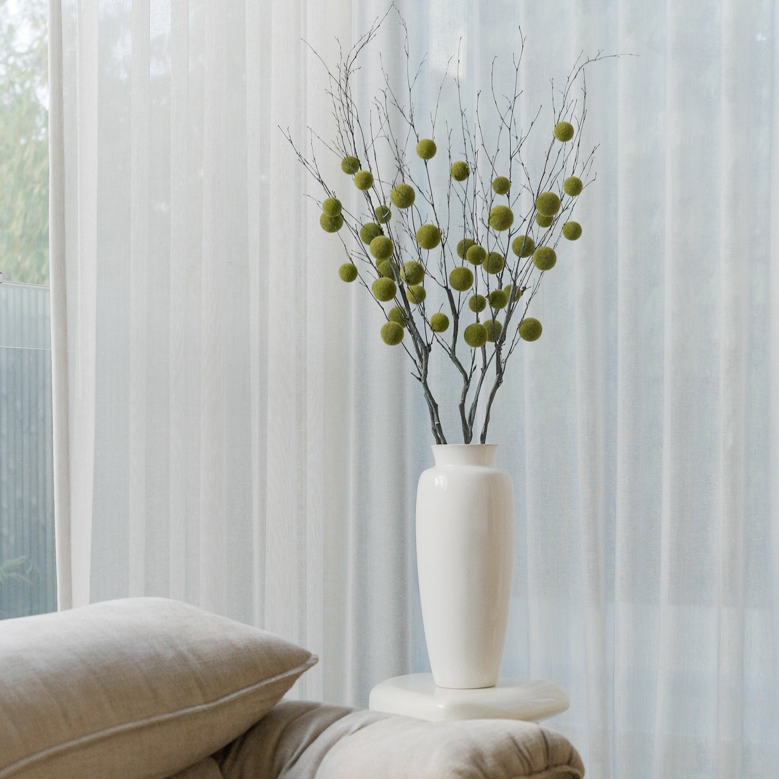 Ceramic Provincial Gloss Vessel | White - 48cm