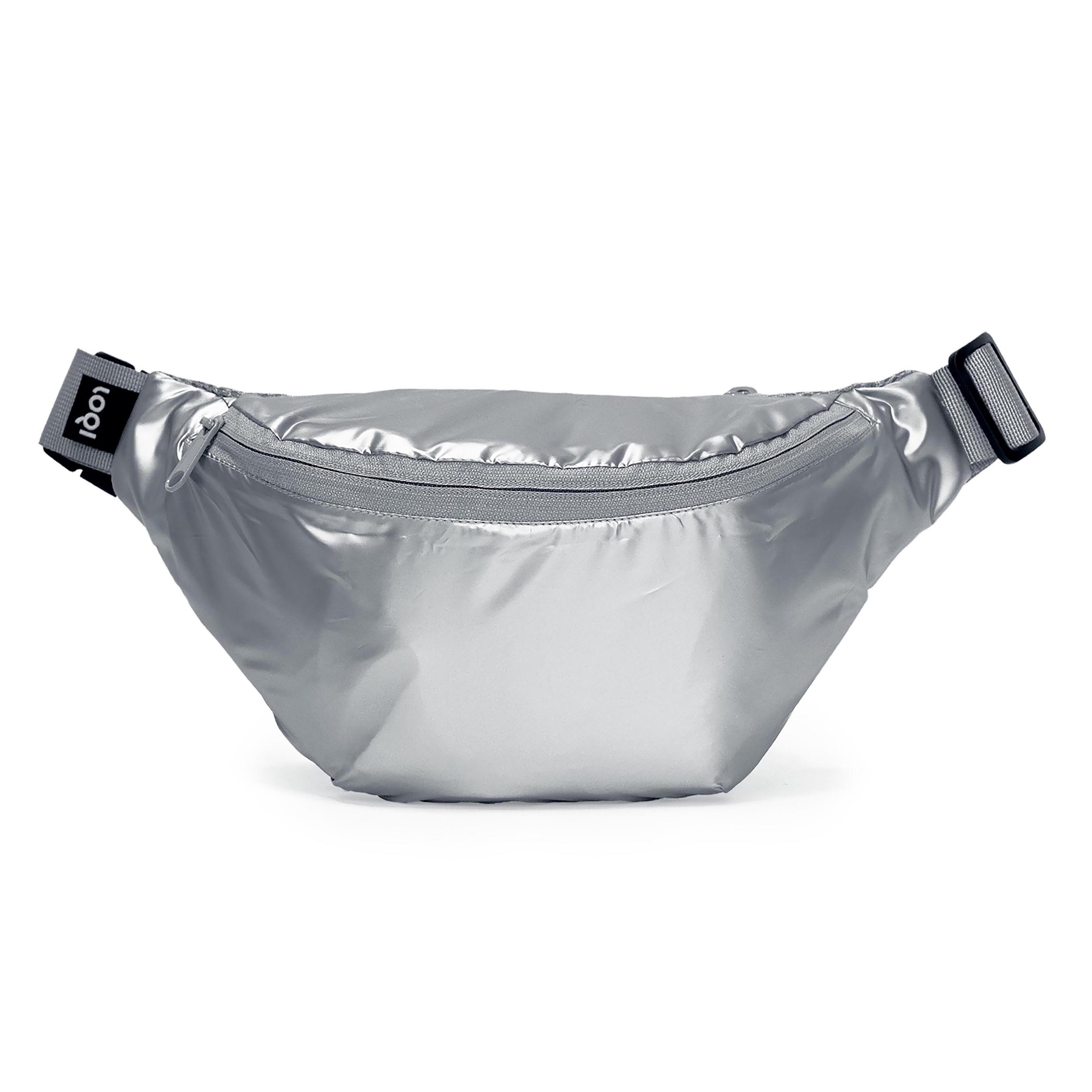 LOQI Metallic Bumbag Silver