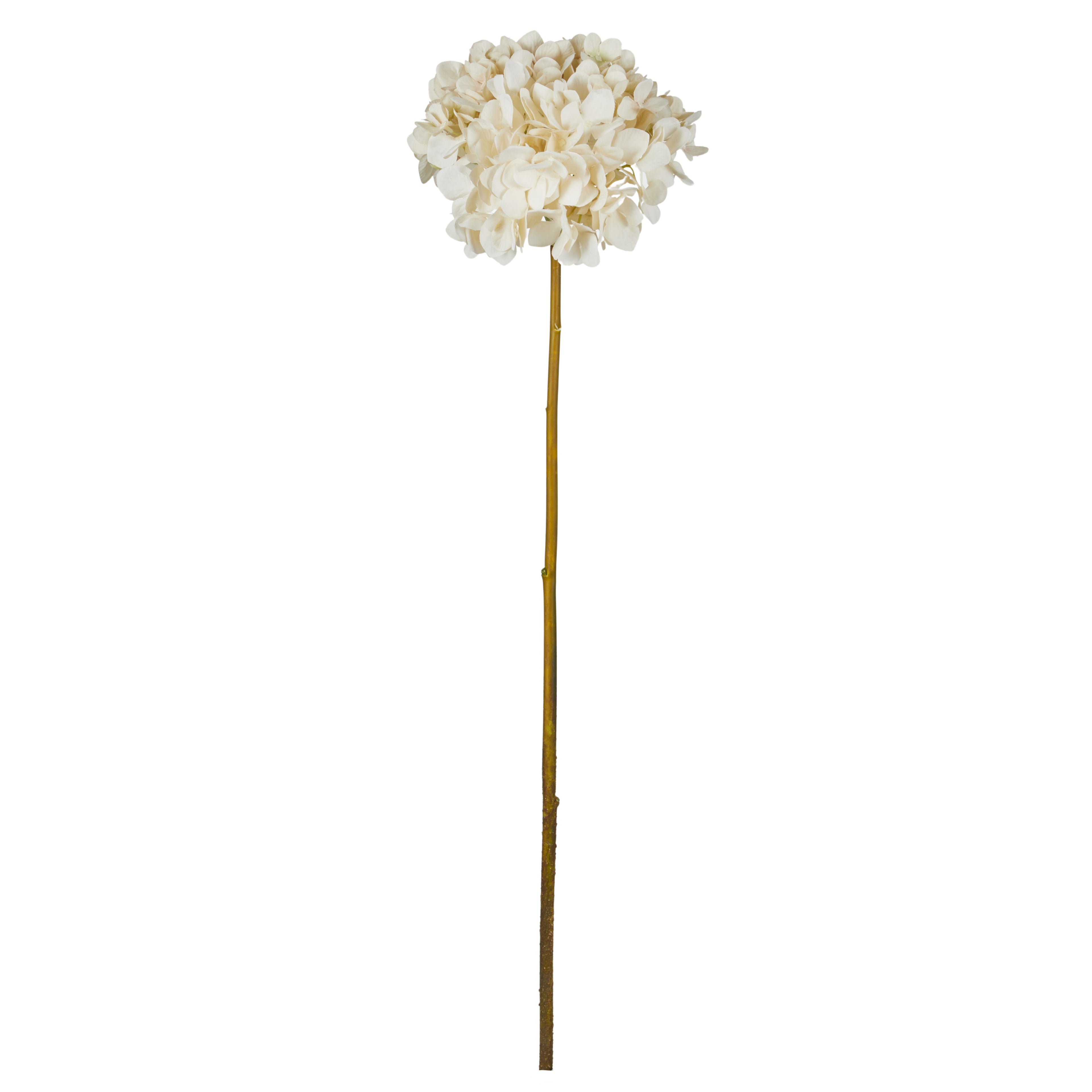 Faux Grand Hydrangea Stem | Cream - 68cm