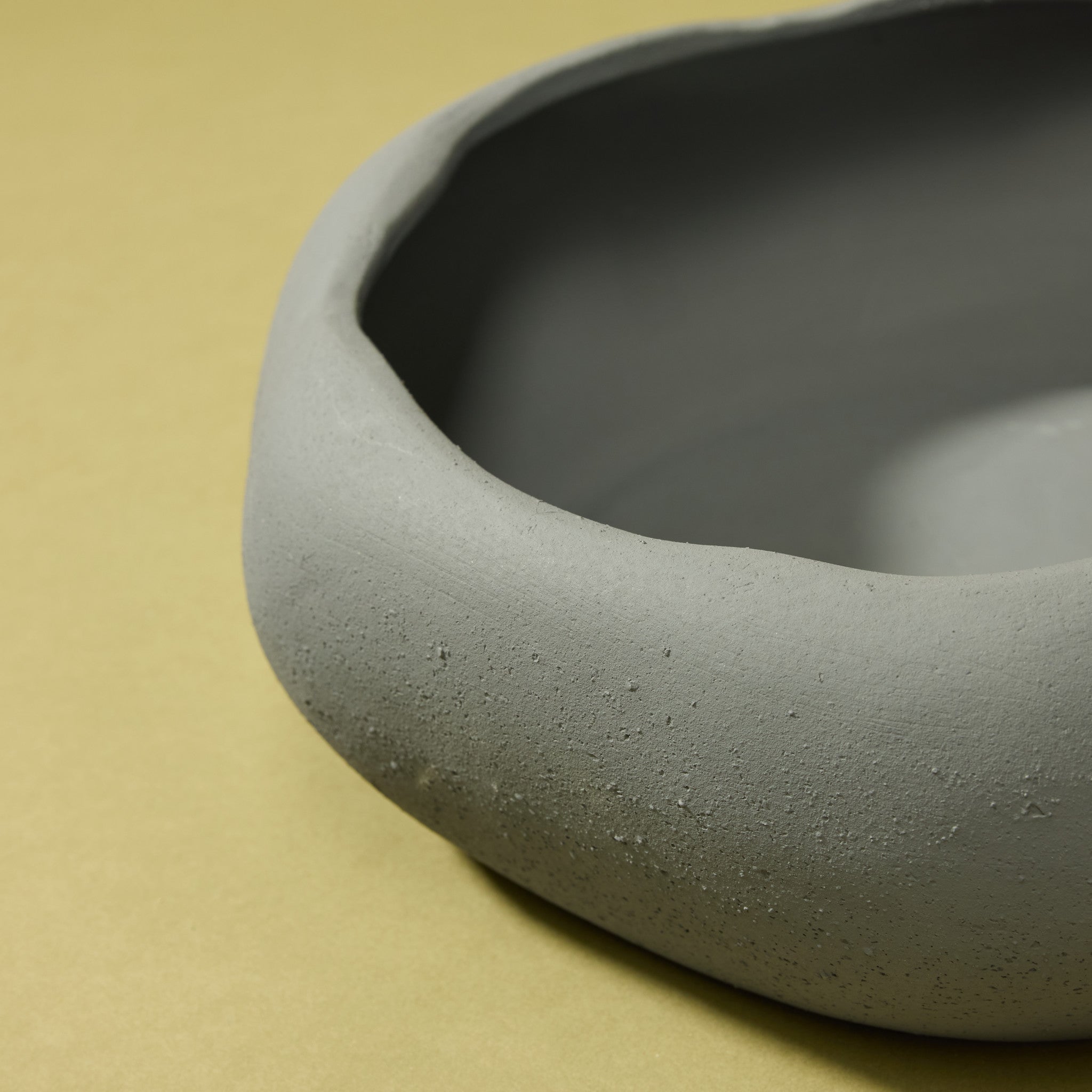 Lyon Organic Bowl Planter | Grey - 30cm
