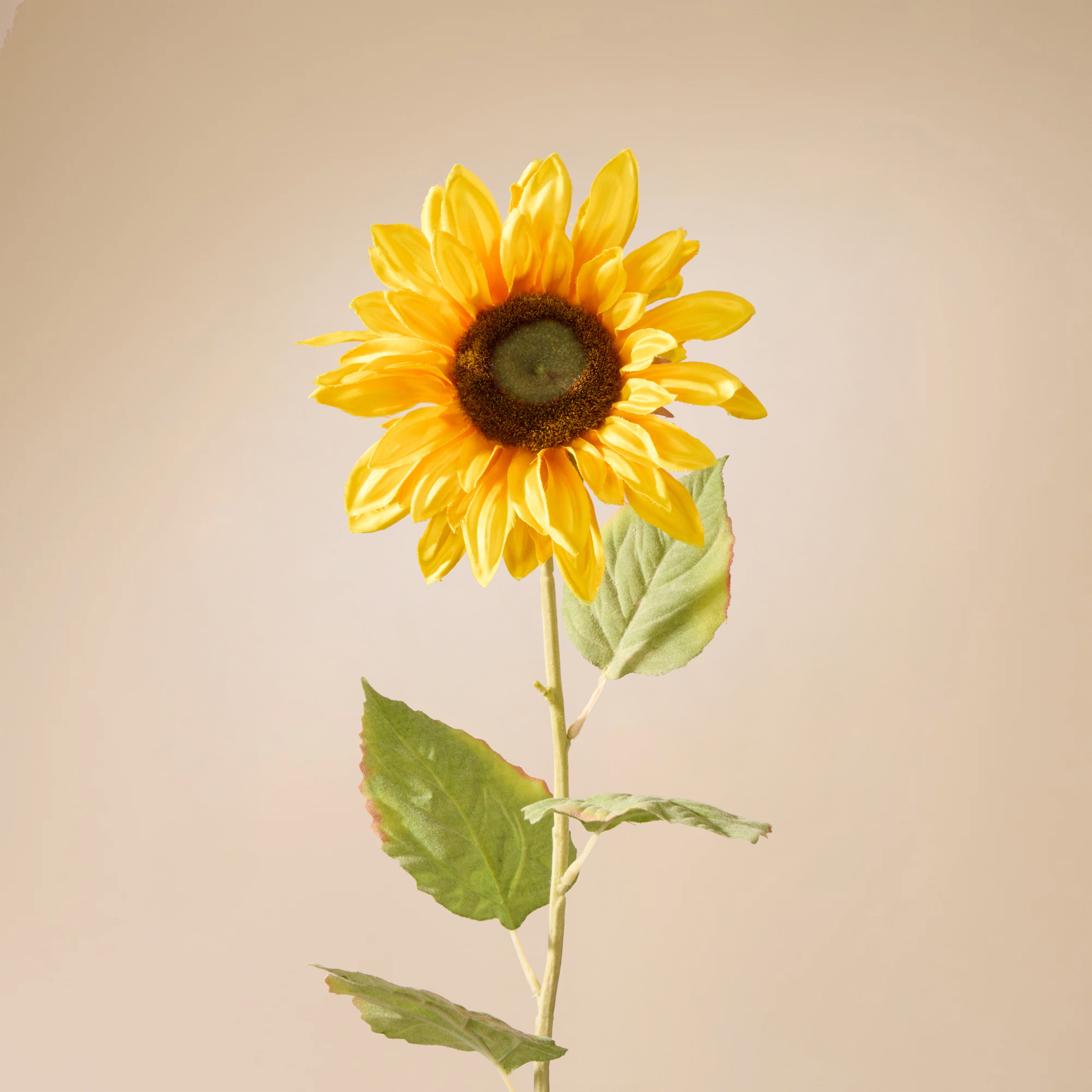 Faux Sunflower Stem | Yellow - 65cm