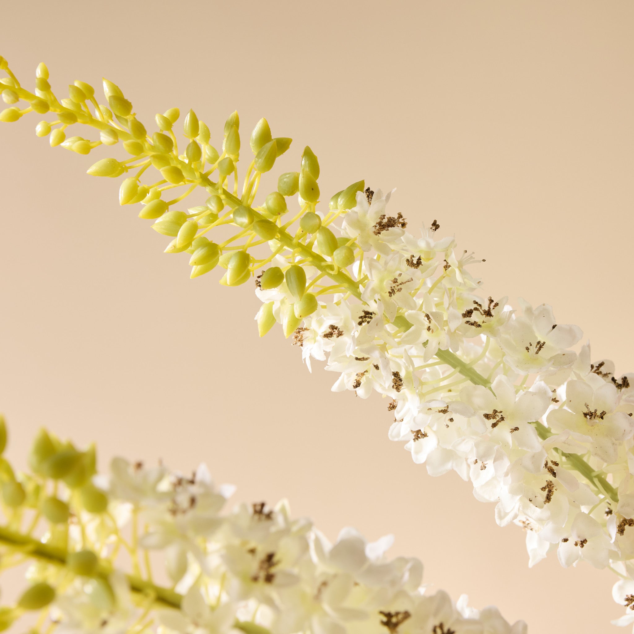 Faux Peony Foxtail Garden Arrangement - Vintage Urn