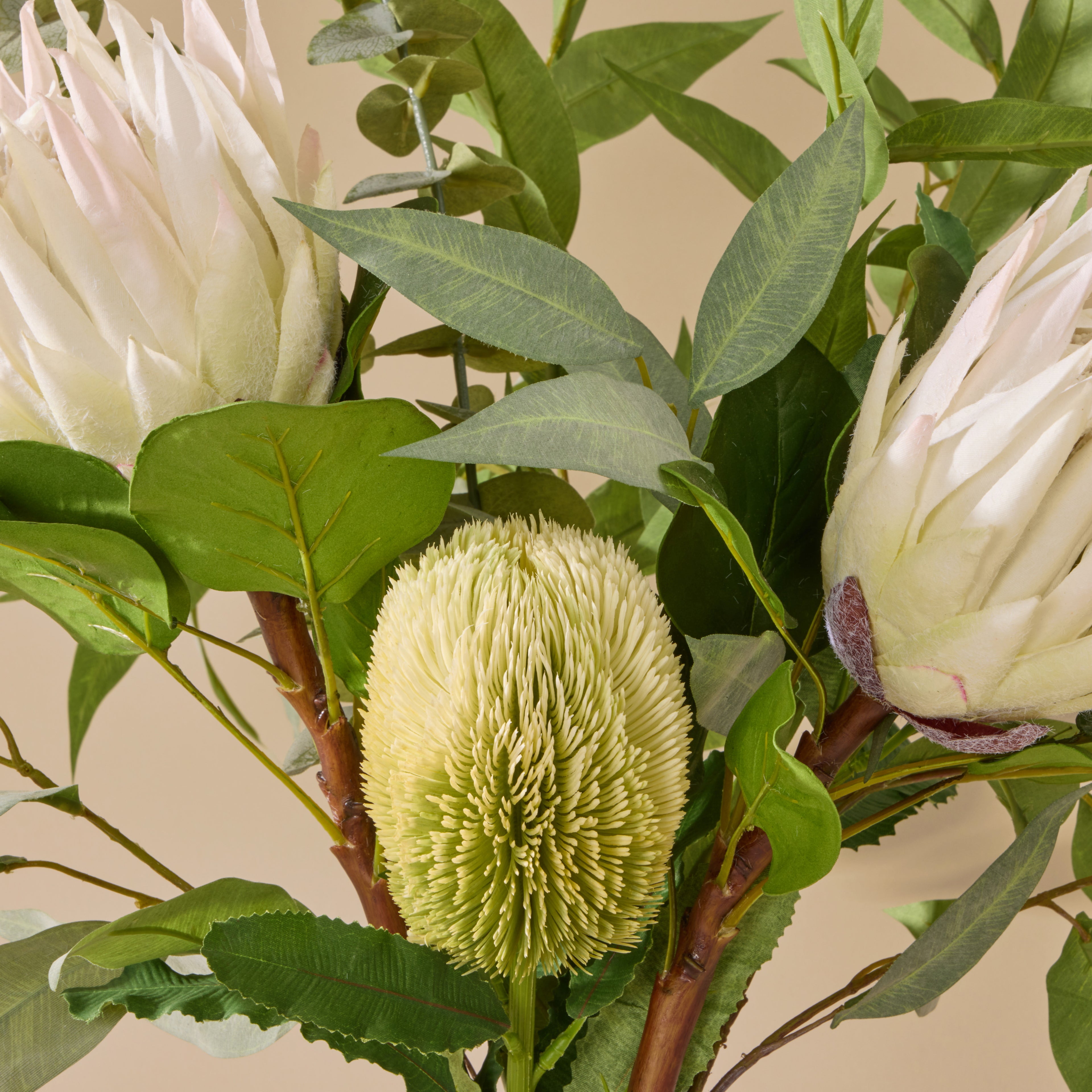 Faux Protea Eucalyptus Mix - Rachel Vase | 80cm