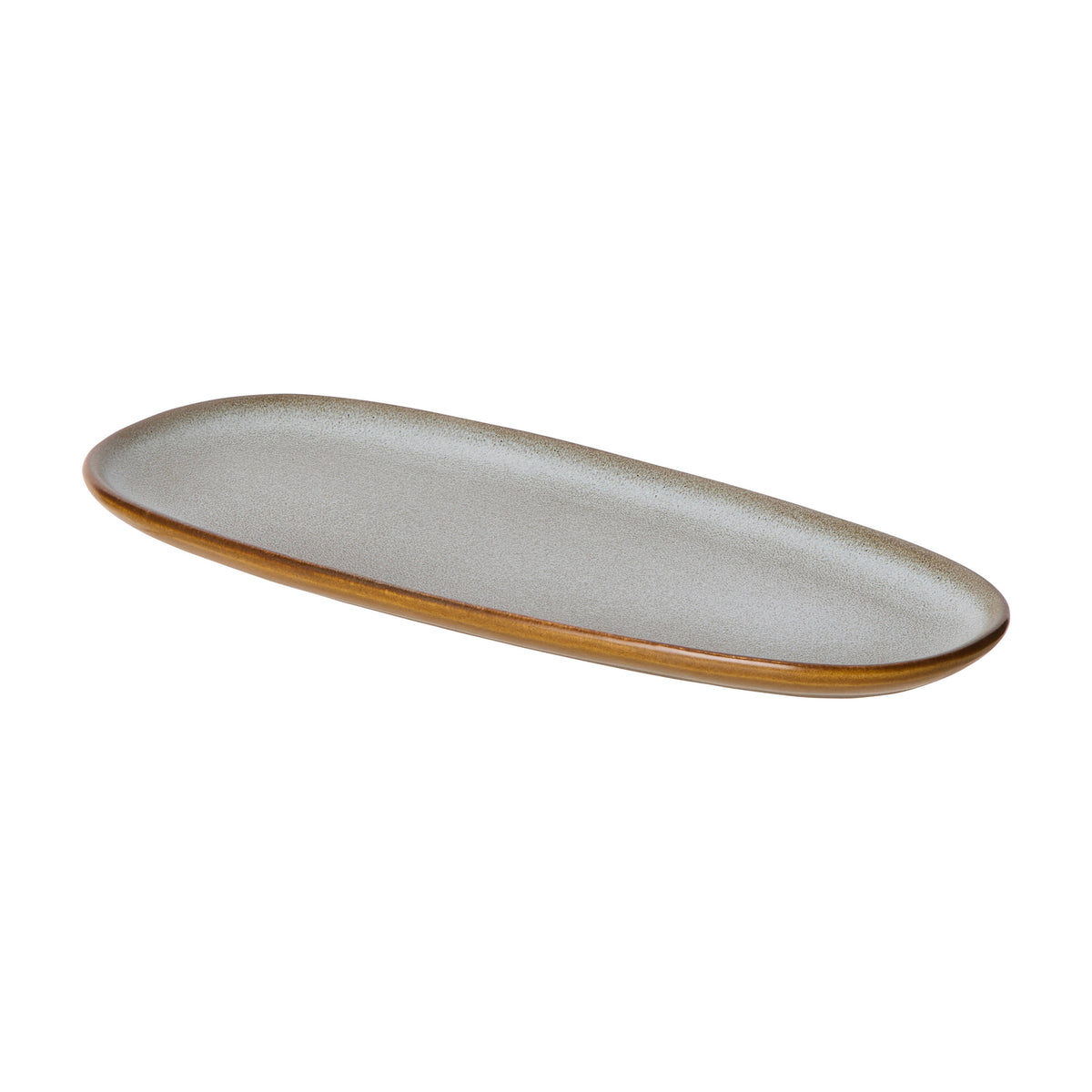 Davis & Waddell Rafe Oval Platter Grey & Brown