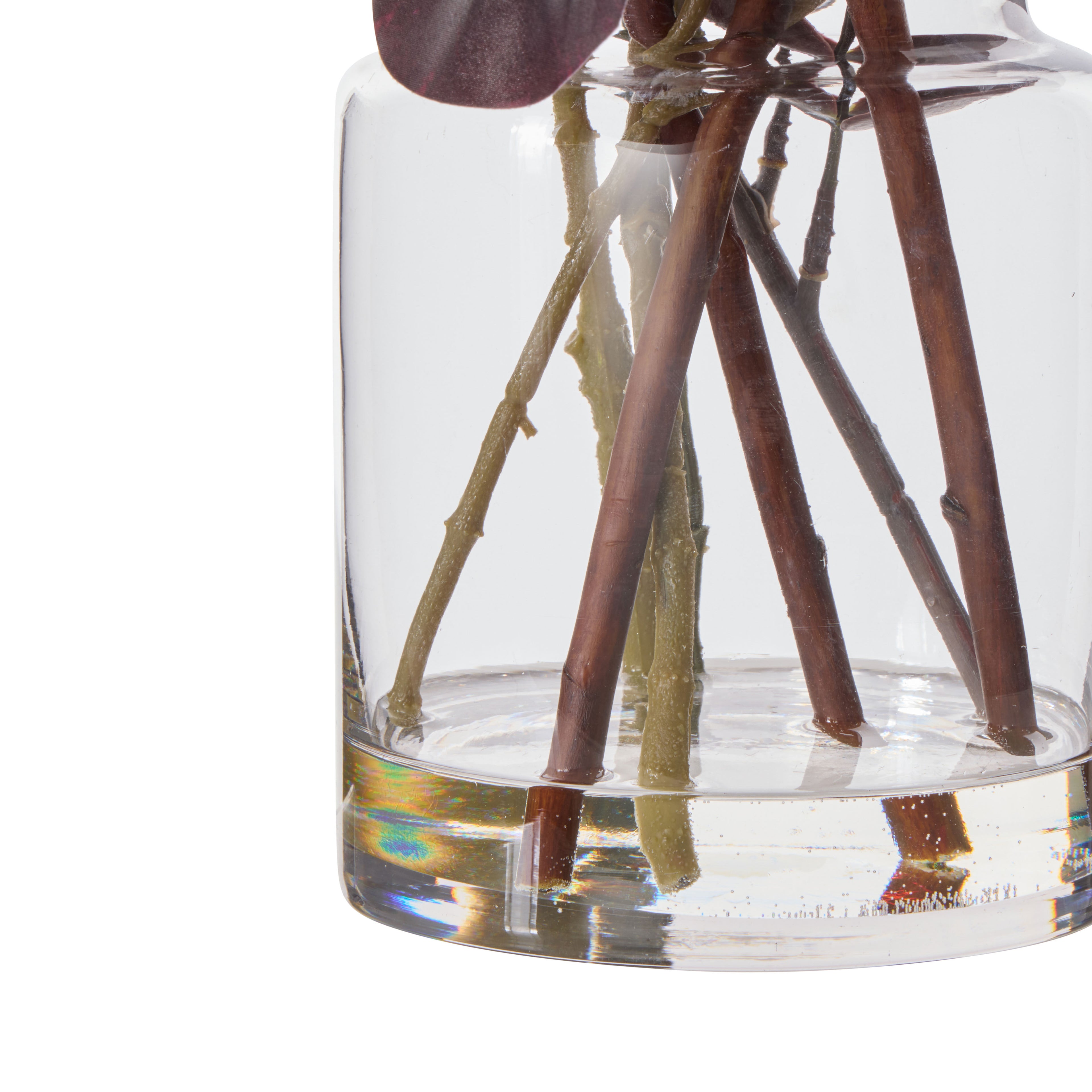 Faux Protea Eucalyptus Mix - Pail Vase | Burgundy - 46cm