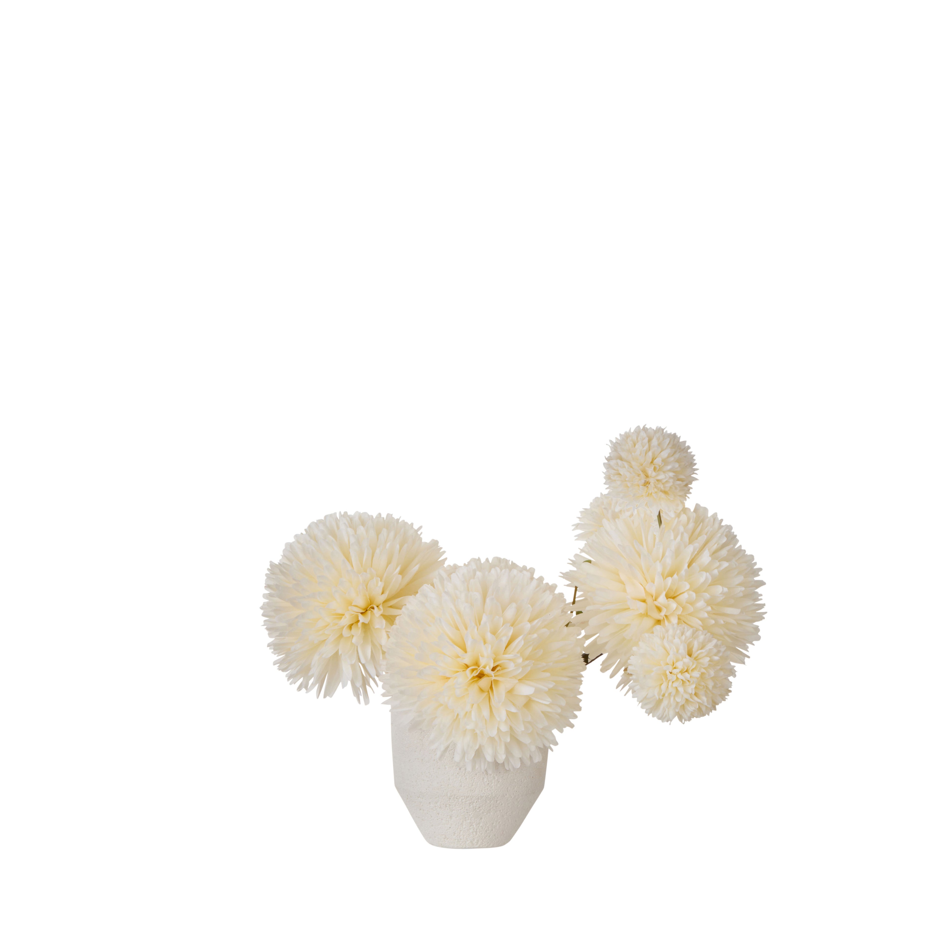Faux Kiku - Delos Planter | Ivory - 29cm