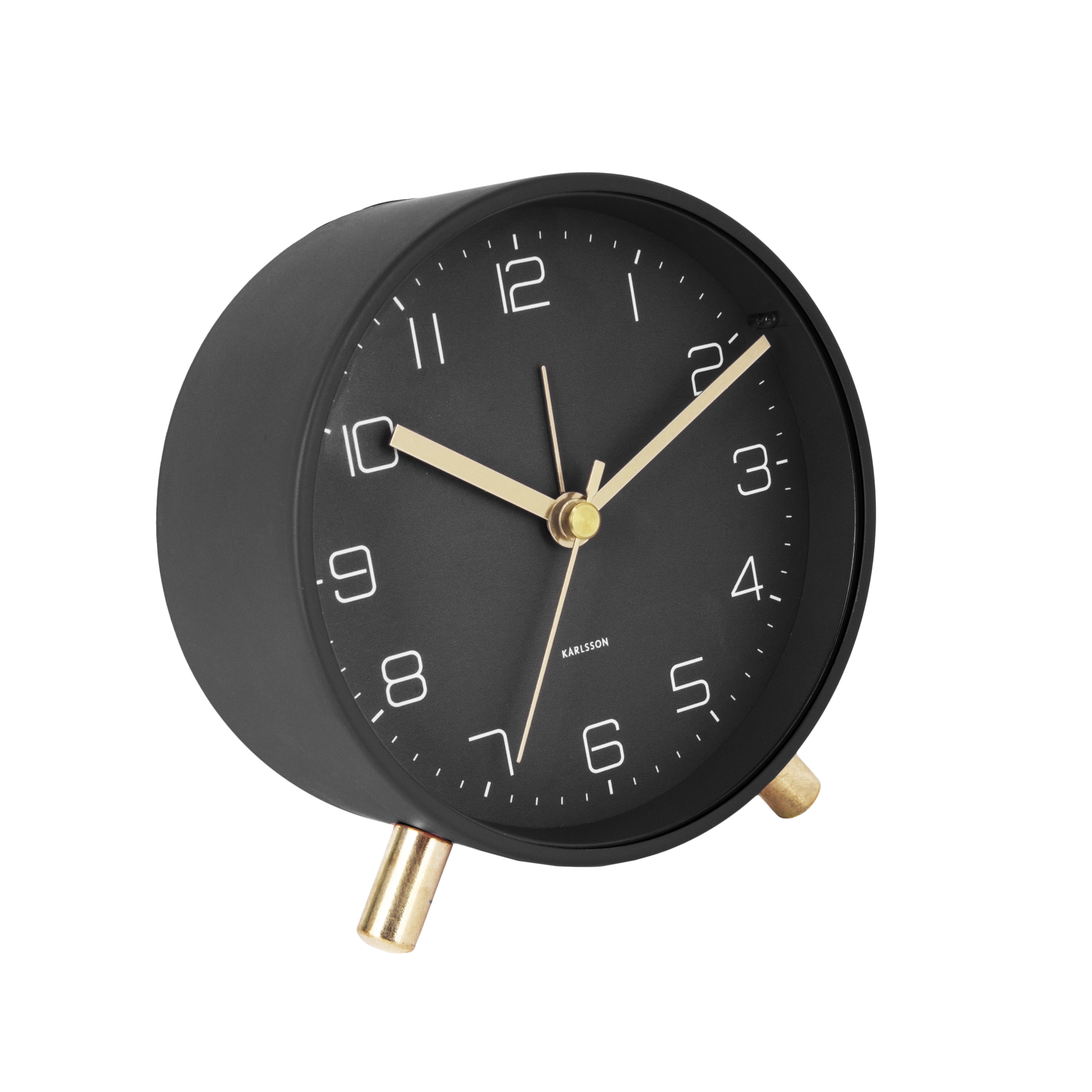 Karlsson Lofty Alarm Clock Black