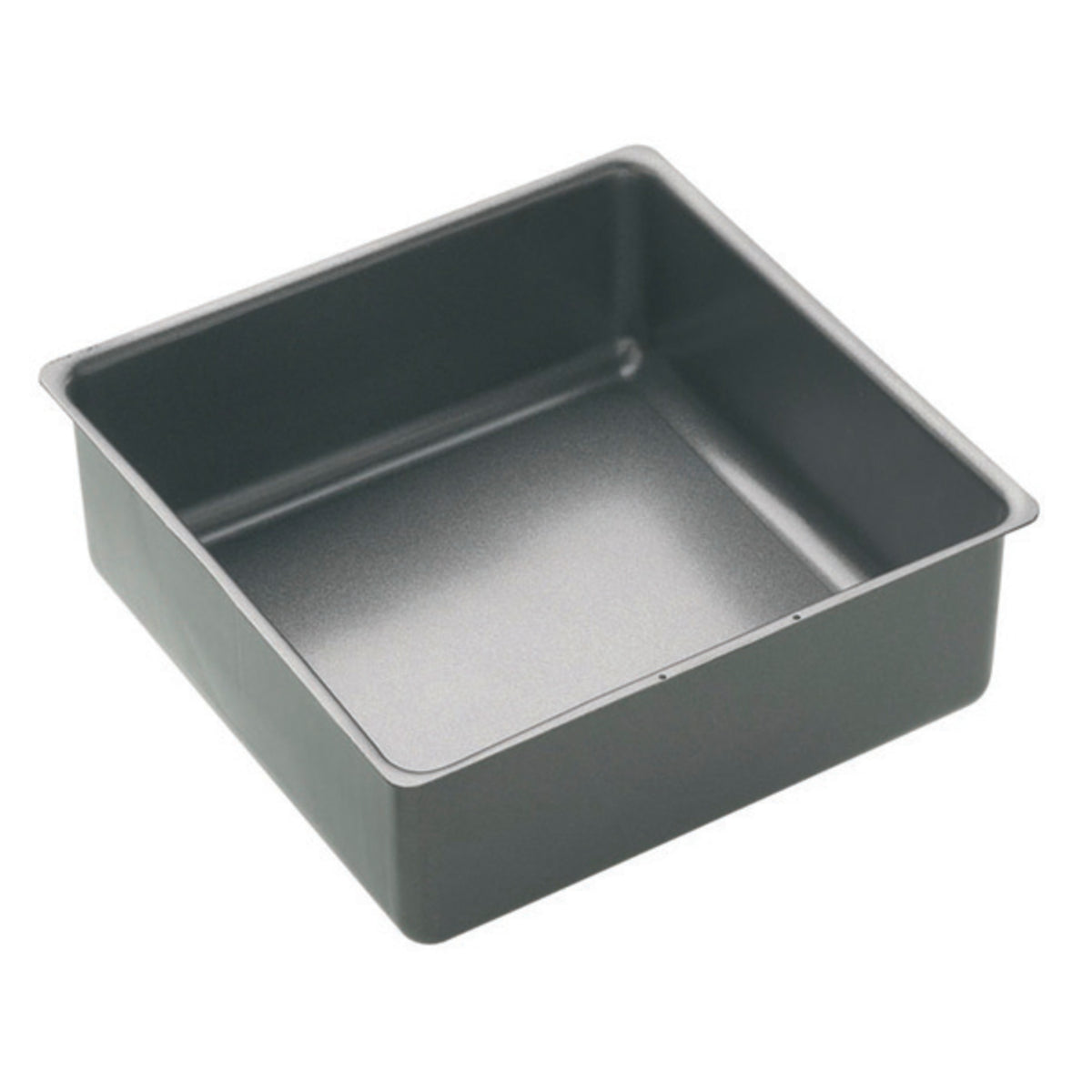 MasterPro Non-Stick Loose Base Square Deep Cake Pan Black