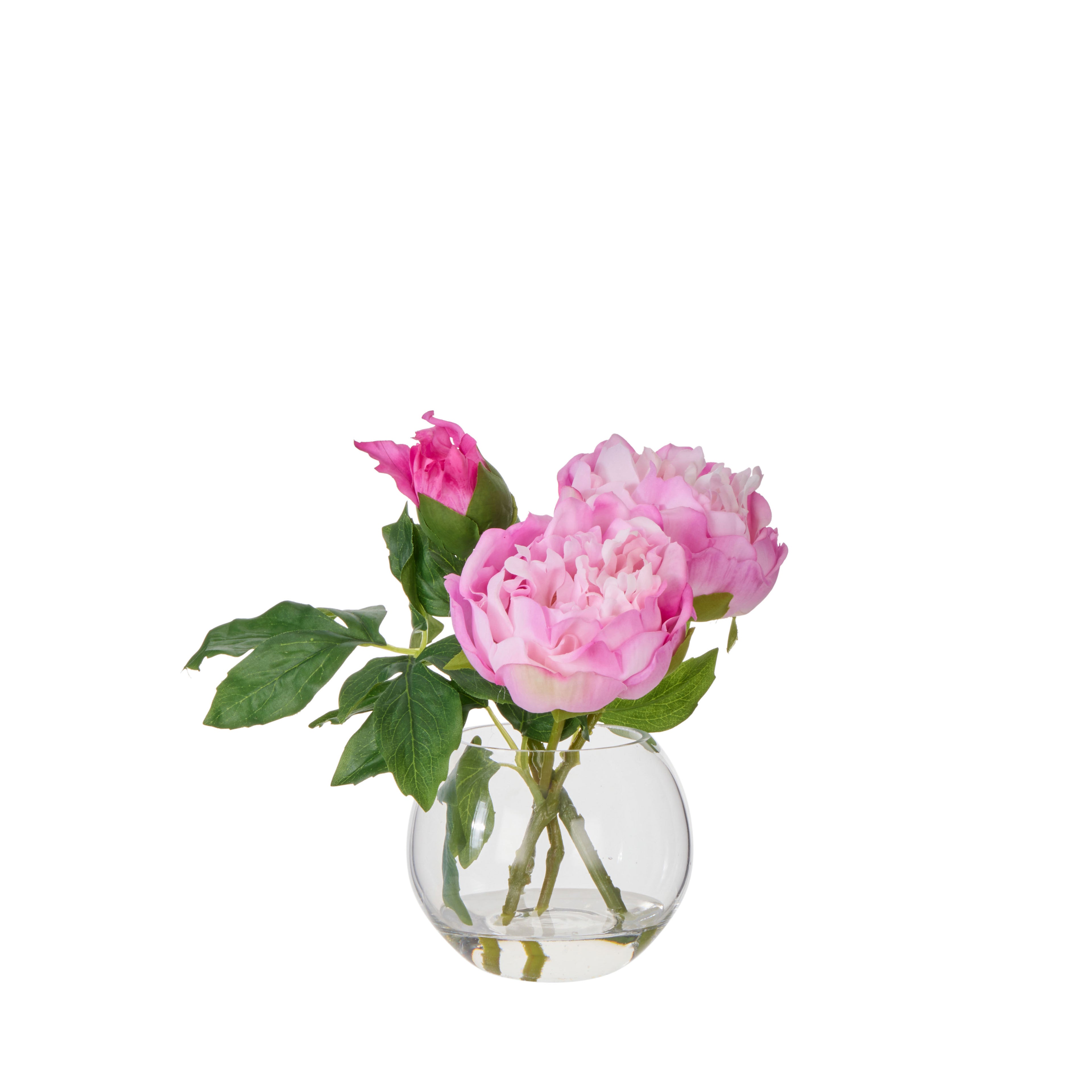 Faux Peony - Sphere Vase| Pink - 25cm