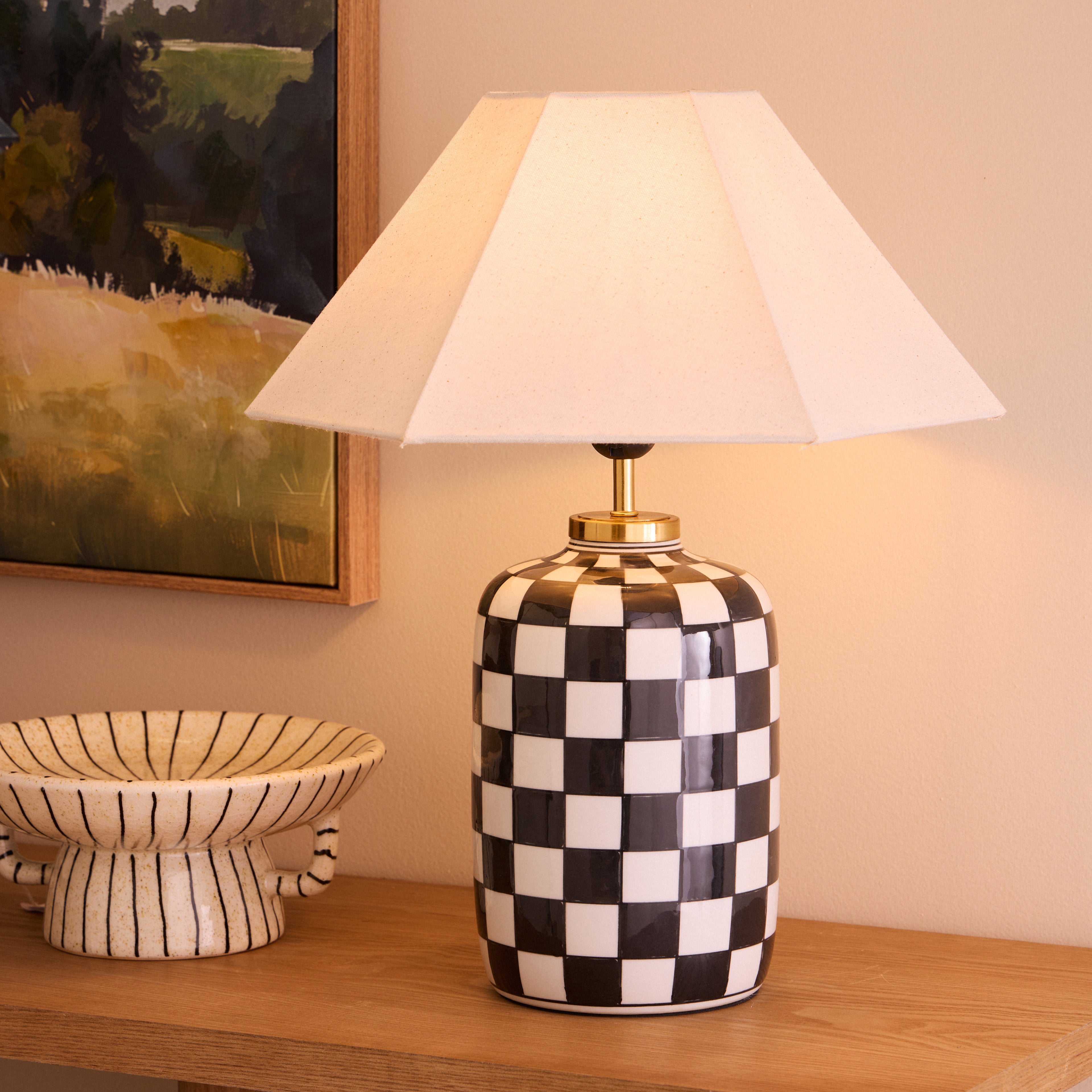 Academy Haynes Table Lamp Multi-Coloured