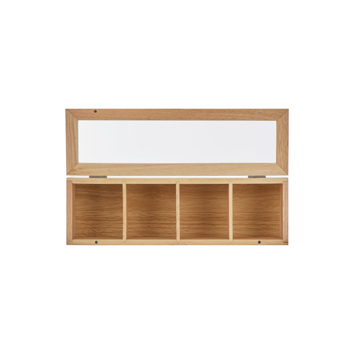 Leaf & Bean Wooden Tea Box Natural