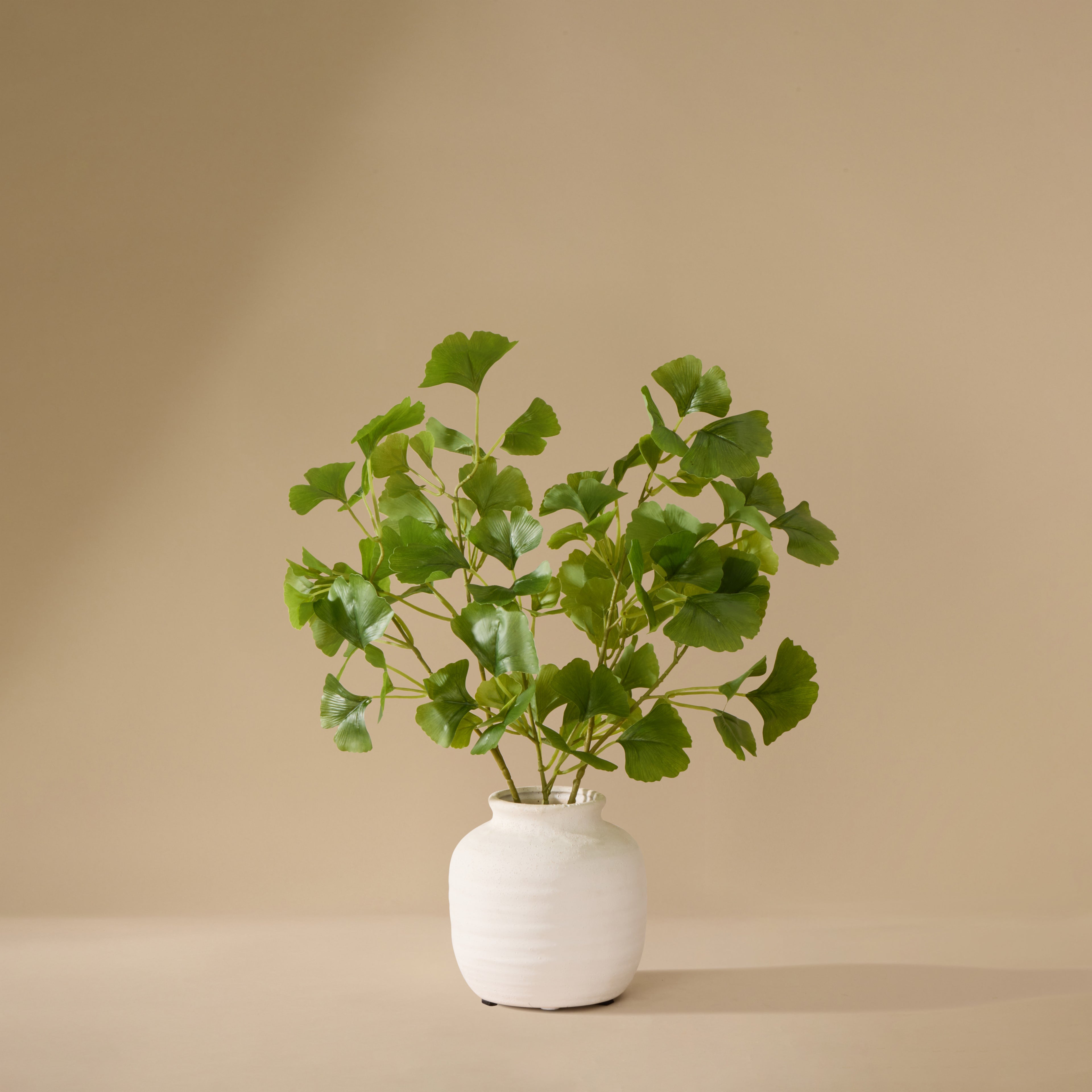 Faux Gingko Mix - Neven Vase | Green - 50cm
