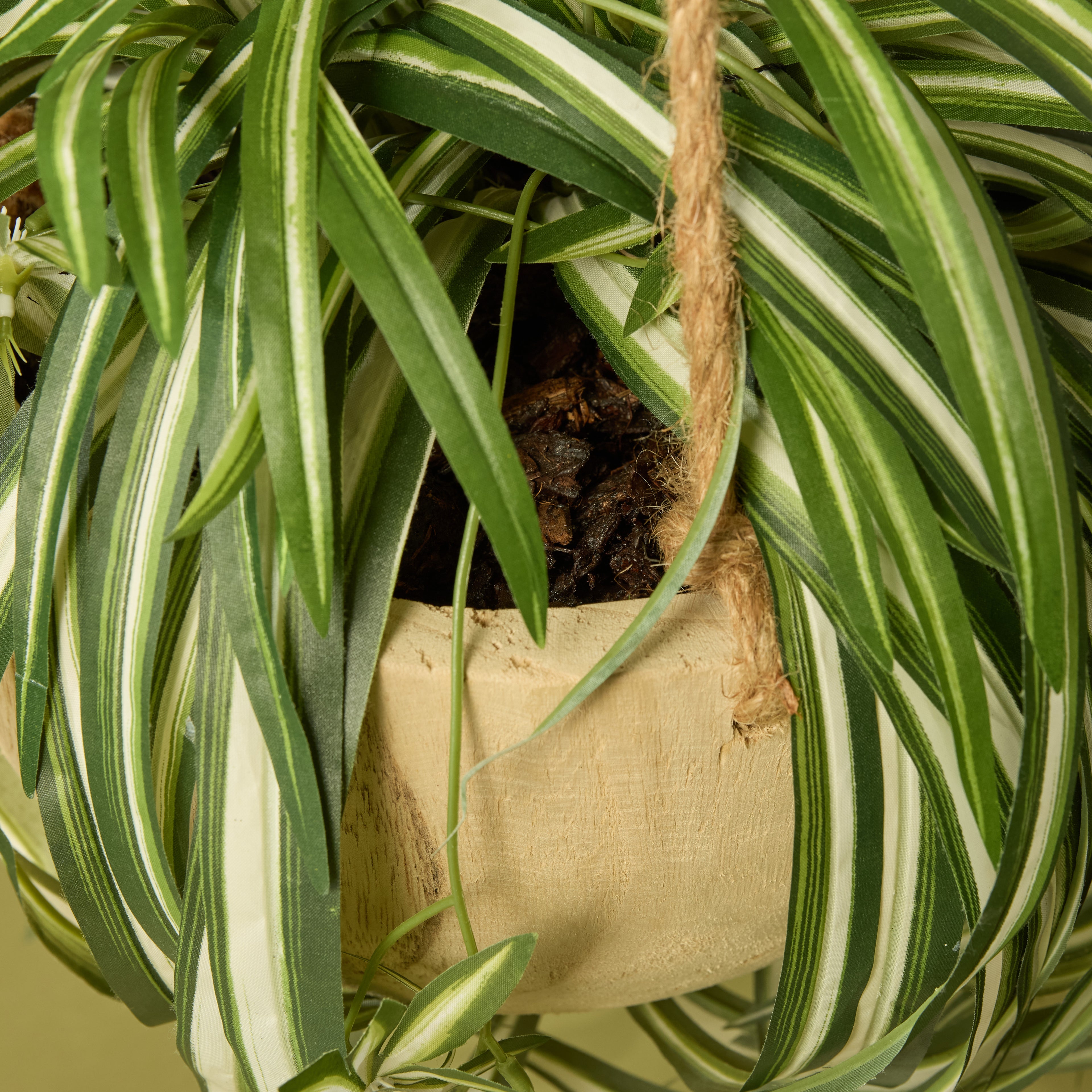 Faux Spider Plant - Dansk Hanging Bowl | 64cm
