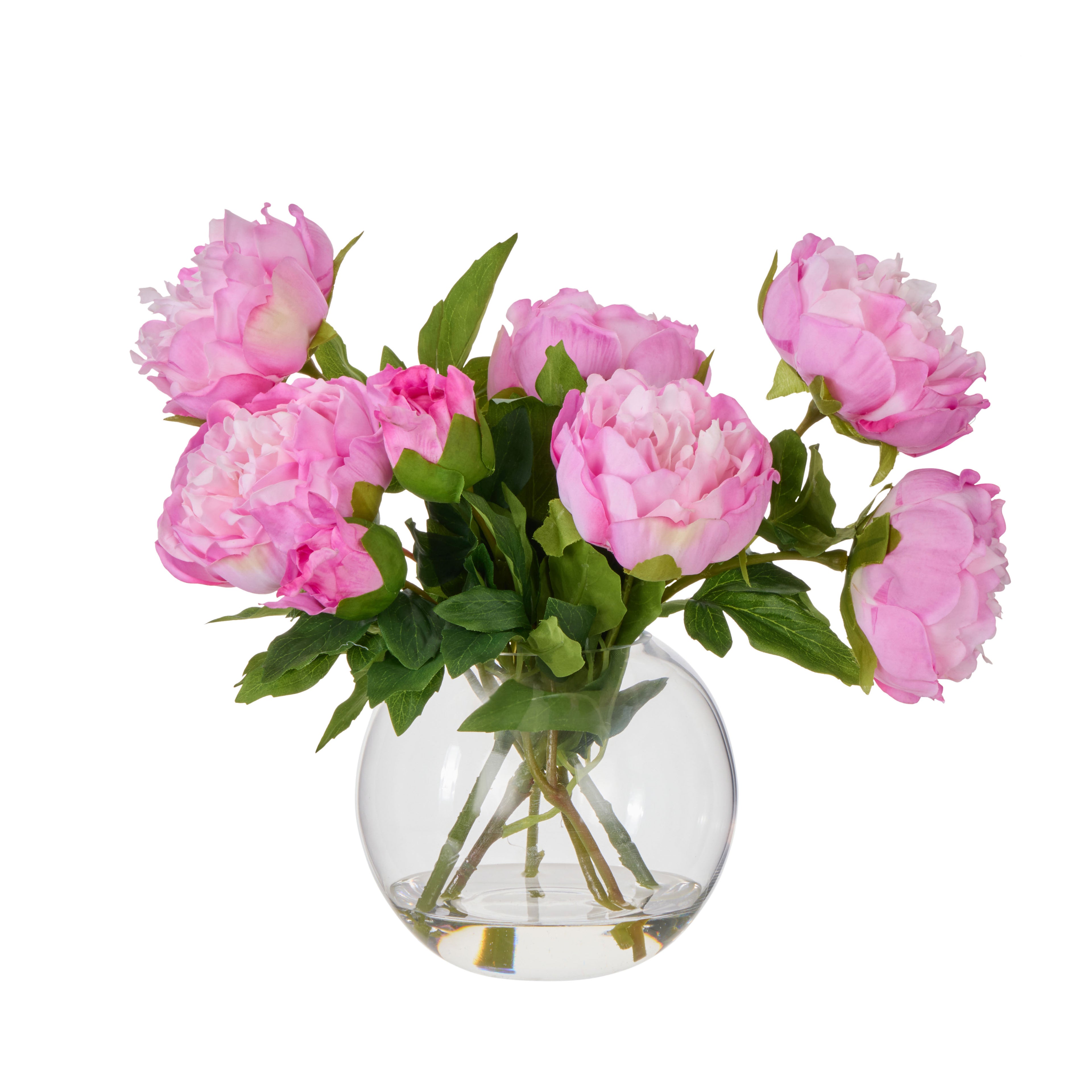 Faux Peony - Sphere Vase| Pink - 35cm