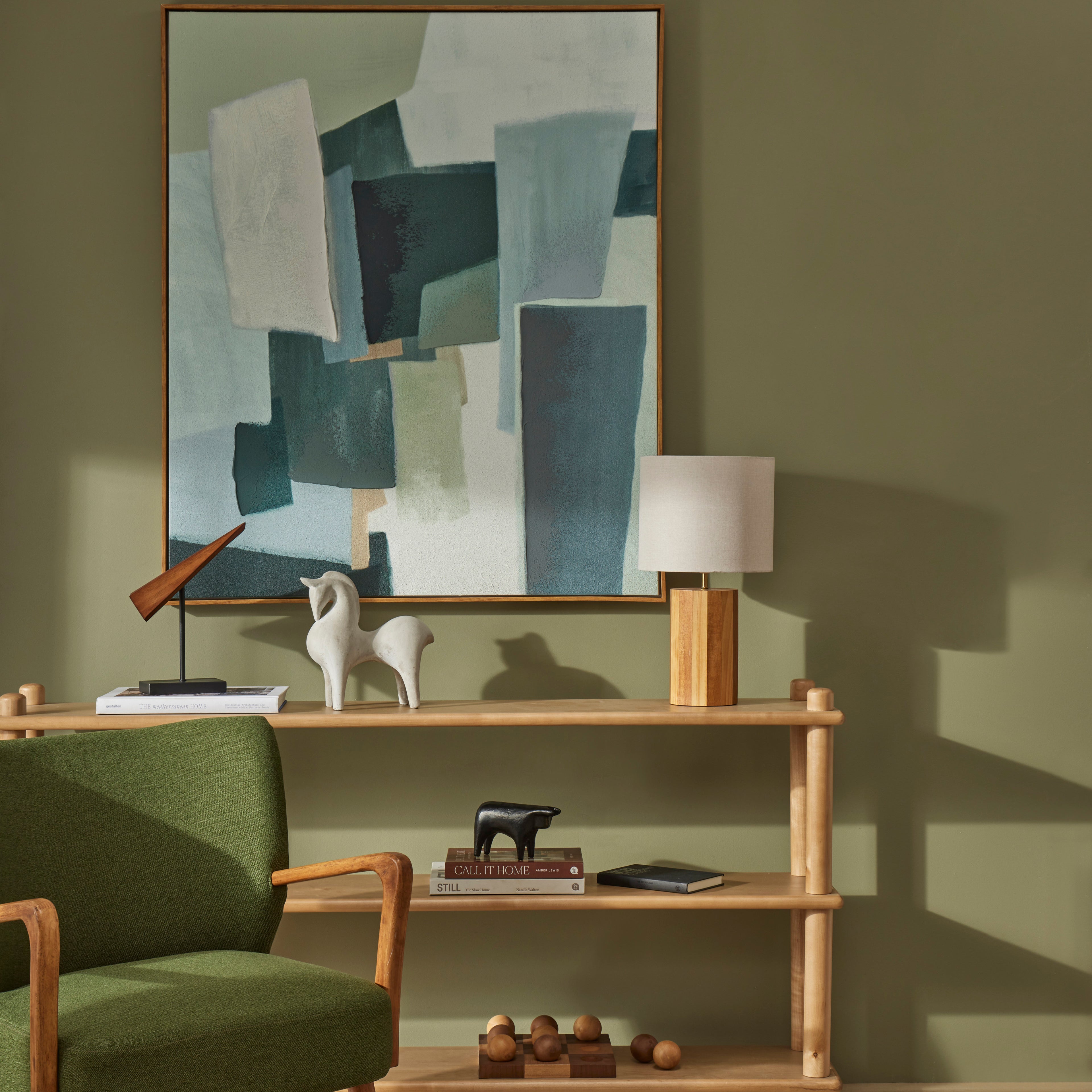 Academy Marshall Game & Sculpture Light & Dark Timber