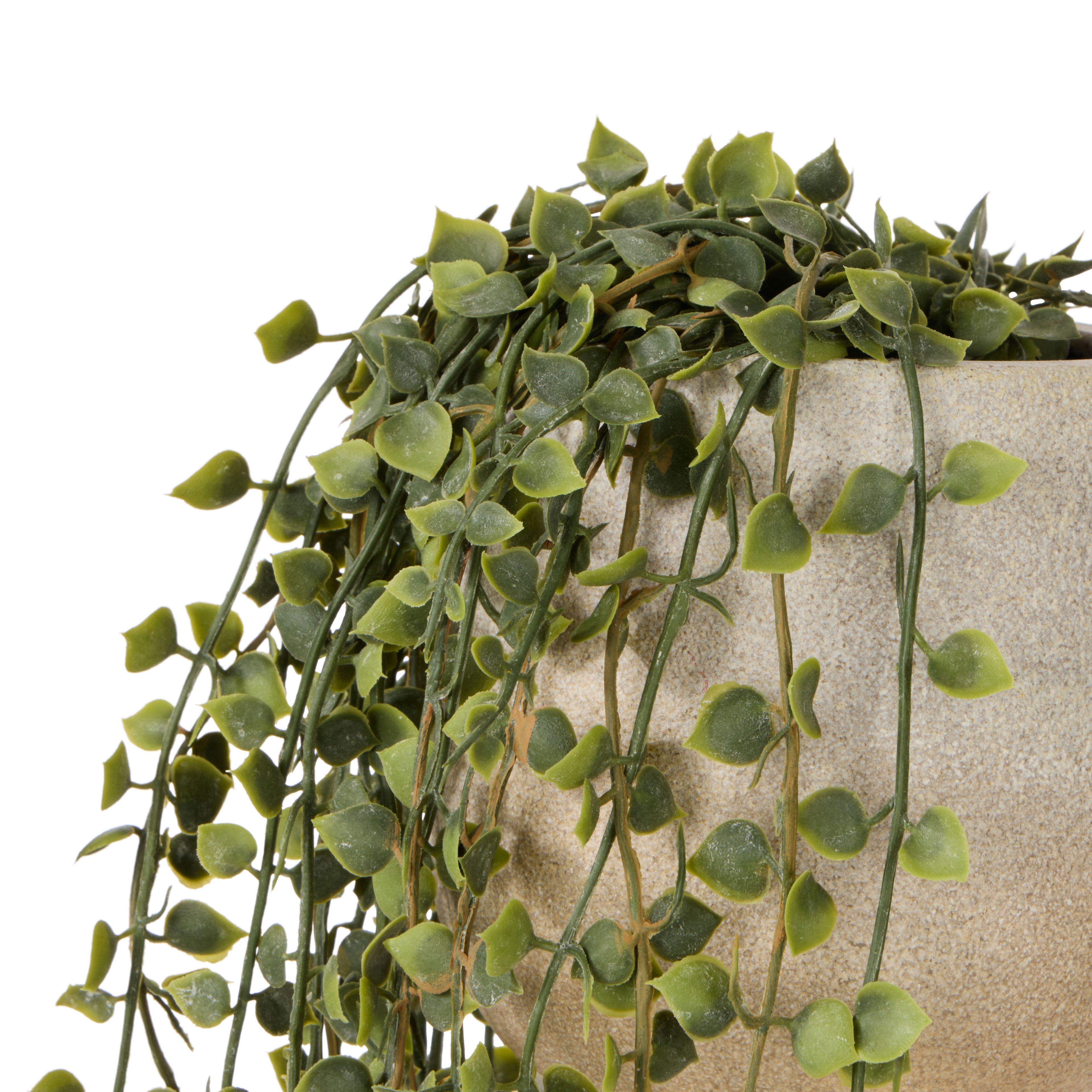 Faux Million Hearts Plant Pot | Green - 46cm