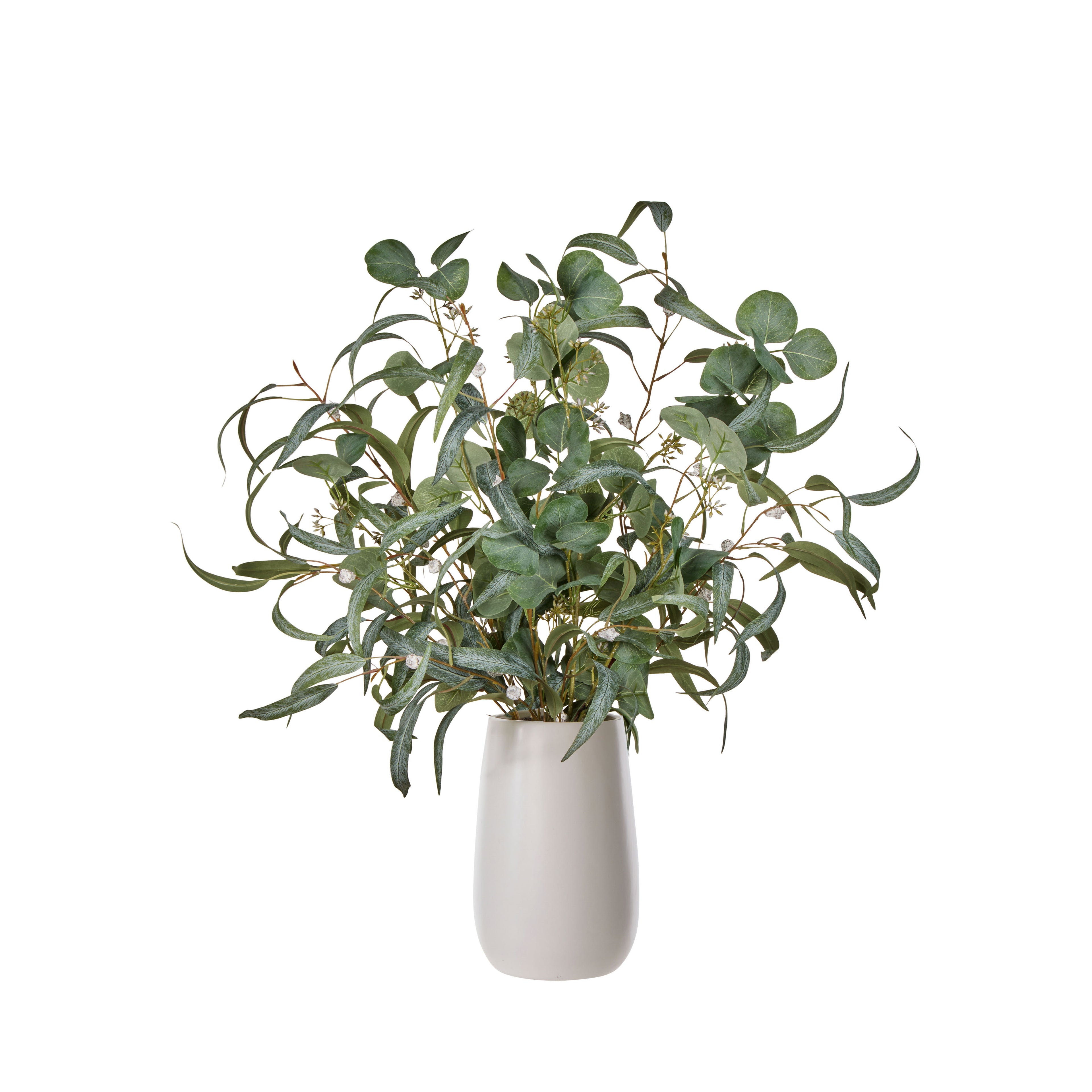 Faux Eucalyptus Gum Nut - Apollo Vase | Green - 80cm