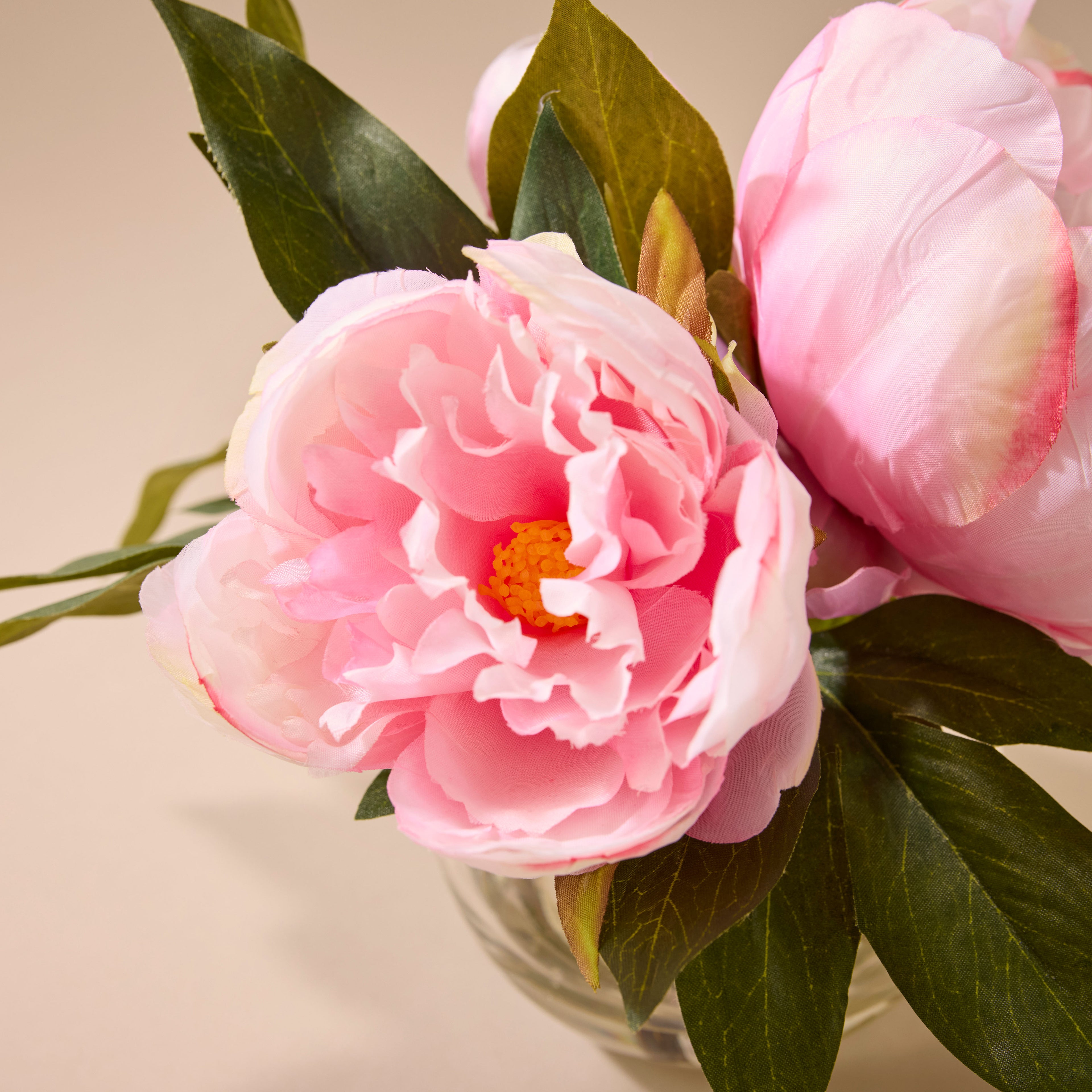 Faux Peony - Sphere Vase | Pink - 19cm